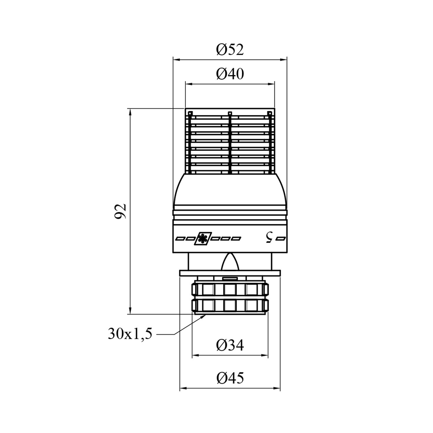 Термоголовка Karro M30x1.5 KR-2023