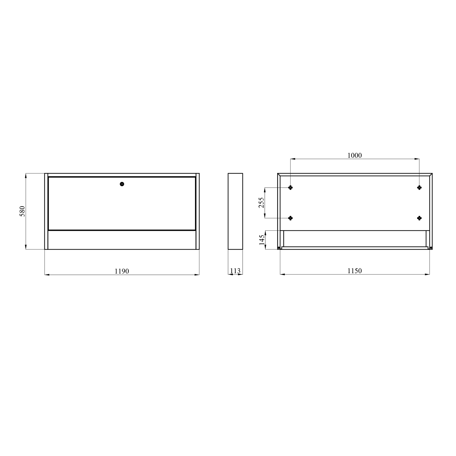 Шафа колекторна Український легіон на 16 виходів 1195х580х110 мм  ШКЗ-06