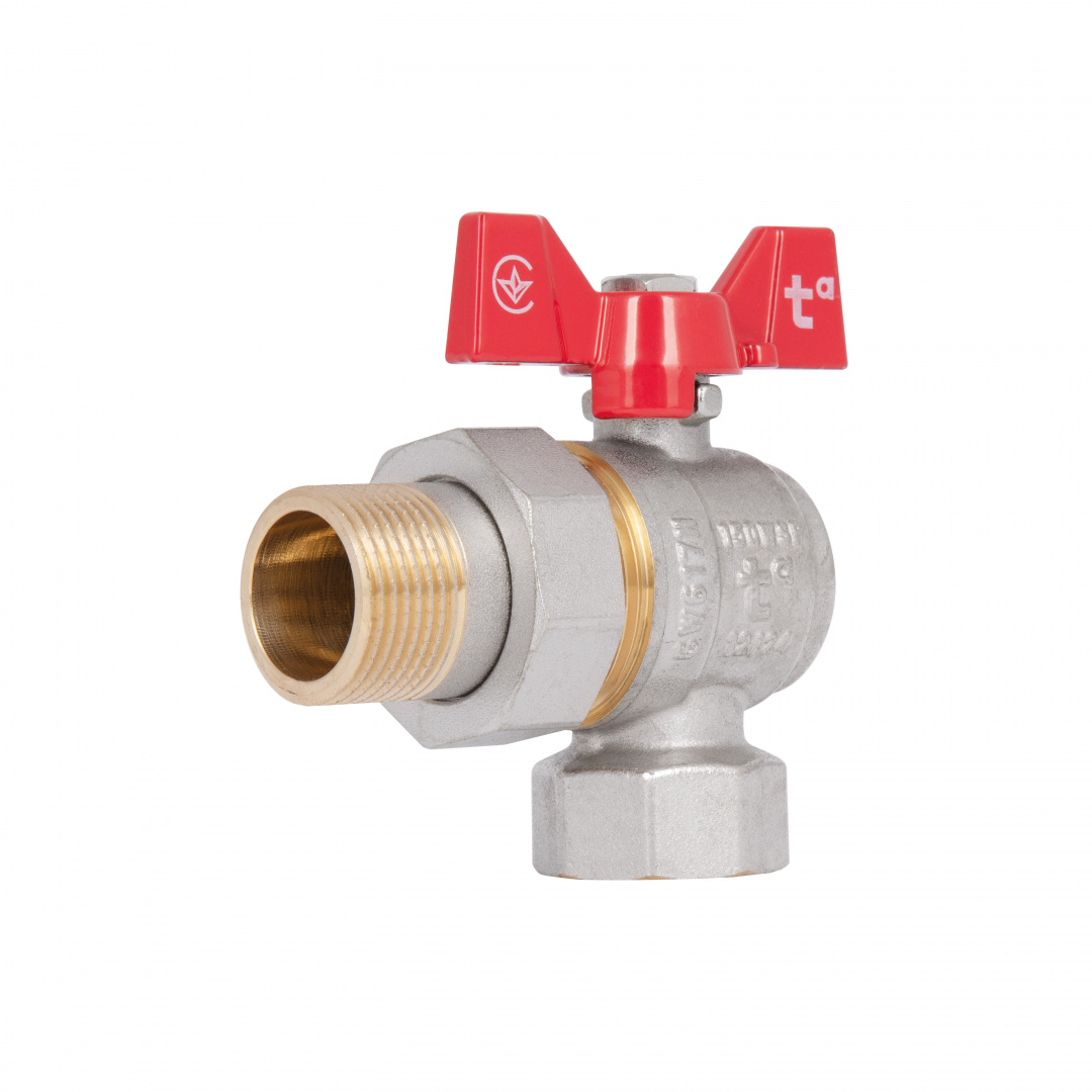 Кран кульовий "Американка" Thermo Alliance Standart 3/4" ВЗ кутовий SD222NW20PN40