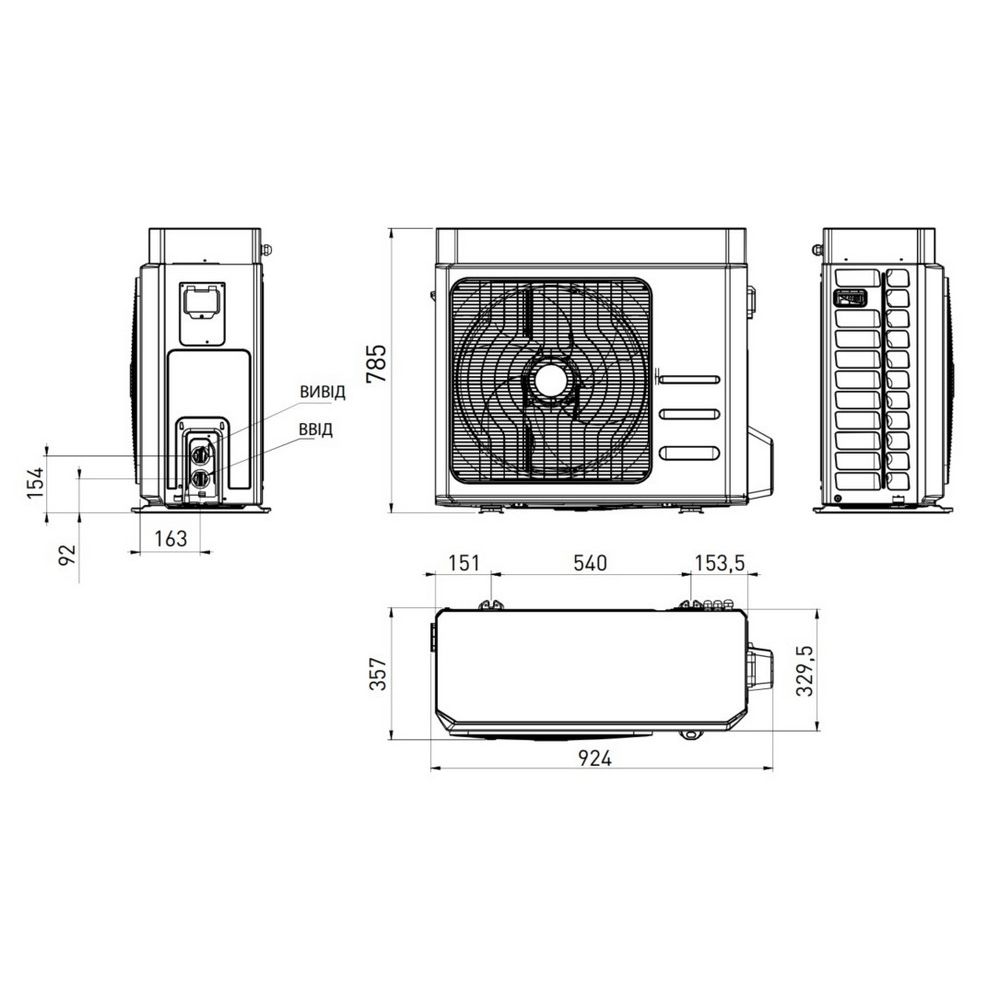Тепловий насос Sime SHP M EV 008 KA 8 кВт
