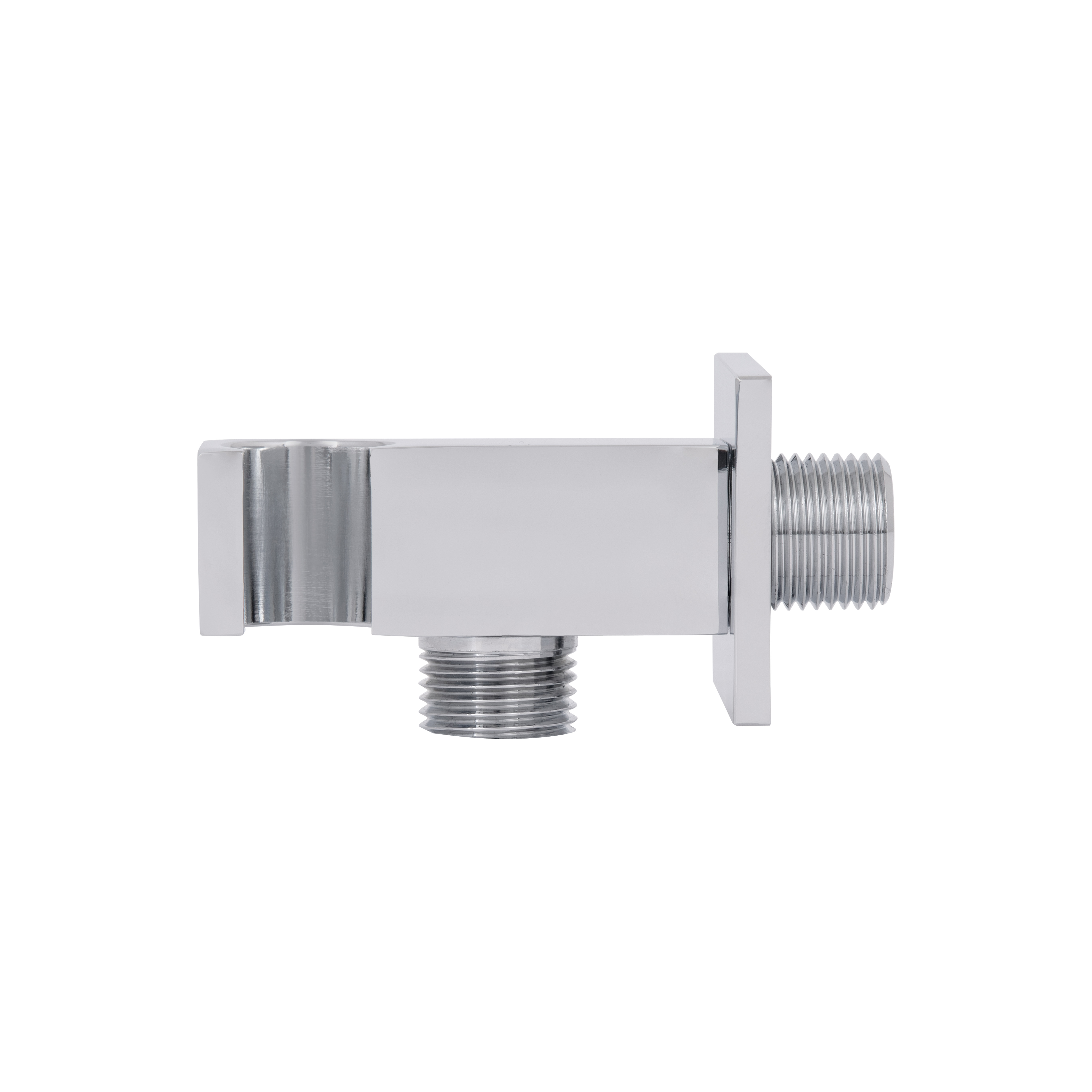 Підключення з тримачем для шланга Qtap Spojeni прямоугольне QTCRMBH130 Chrome (Fixsit)