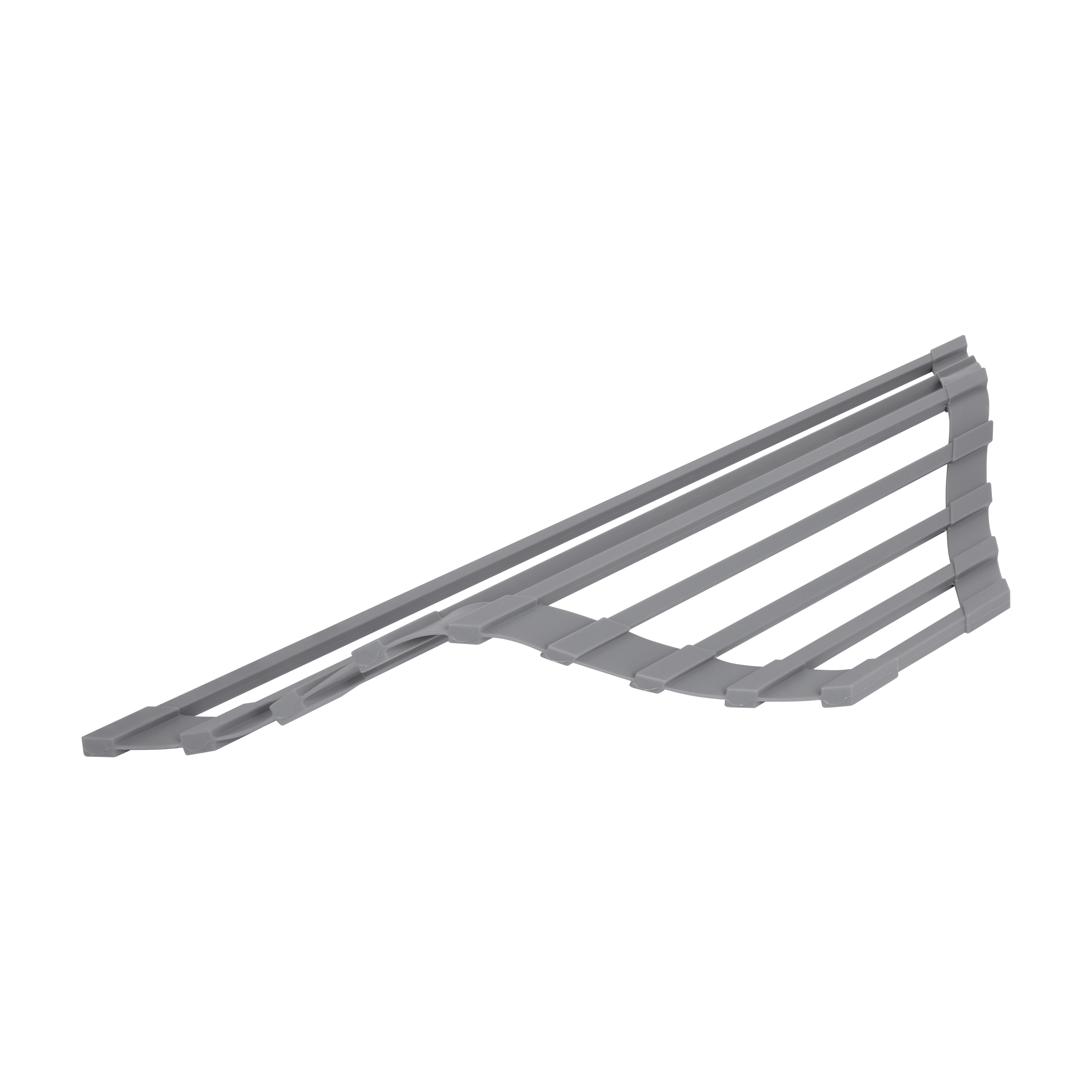 Сушарка на кухонну мийку кутова Lidz Acsis LA17 Gray, квадратна основа, для посуду 430х175 мм LDACSLA17GRA49770