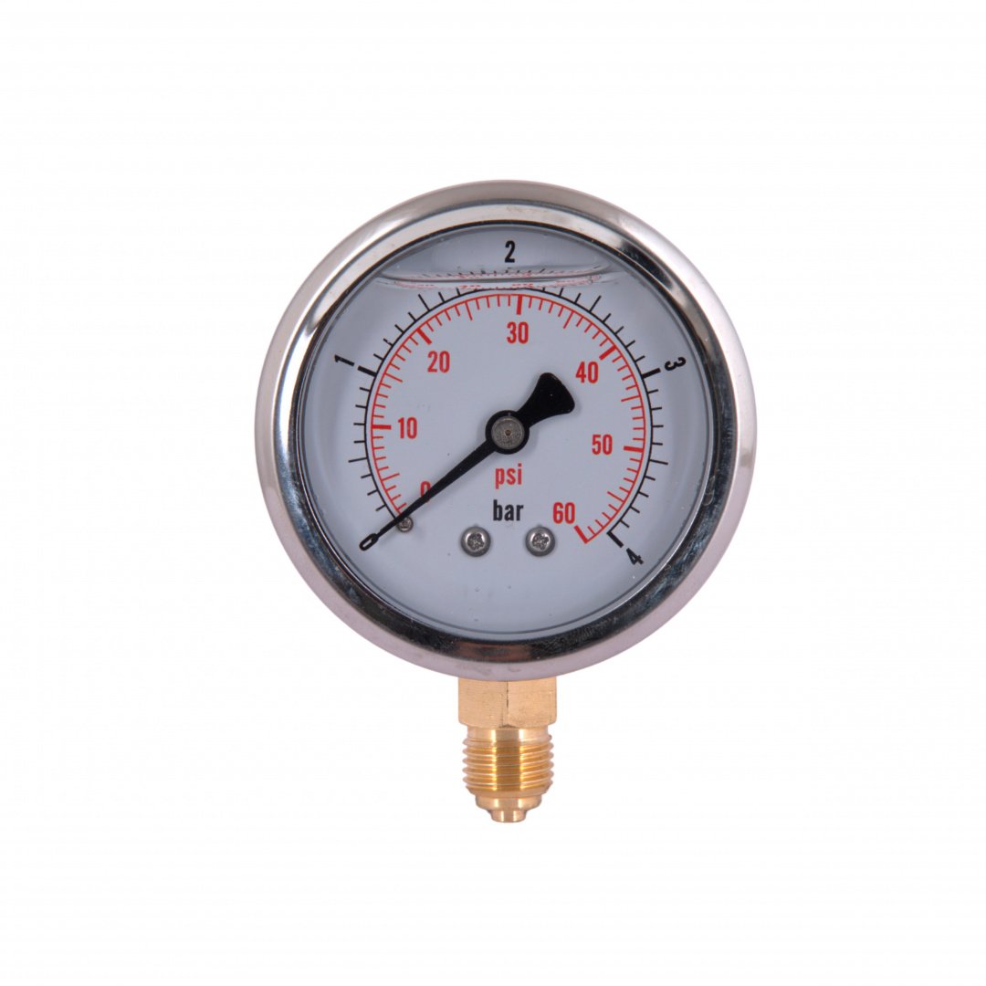 Манометр із гліцерином Thermo Alliancе Forte 4 бар, 1/4"З, нижнє підключення TAF170G4B