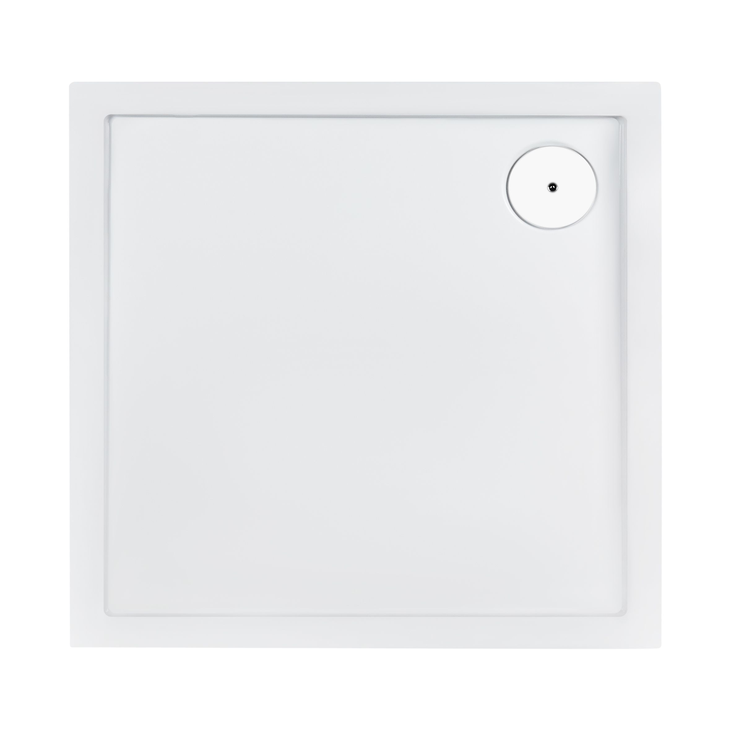 Душевой поддон Qtap Tern 309912W 90x90x12 см + сифон