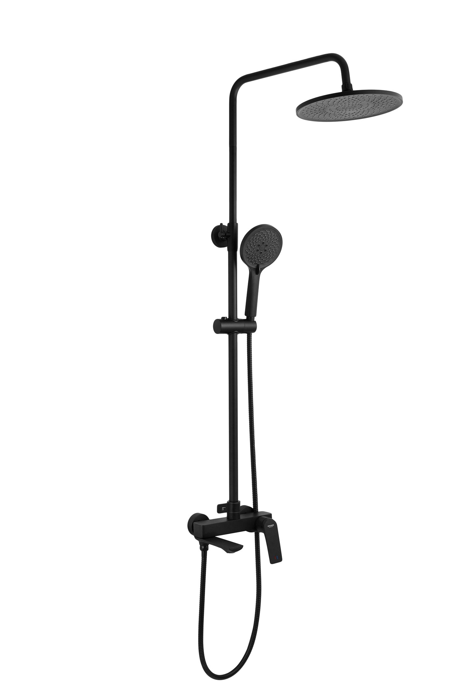 Набор 2 в 1 душова система Kroner Graz-SCH063 + змішувач Edelstahl Kubus-SCH010