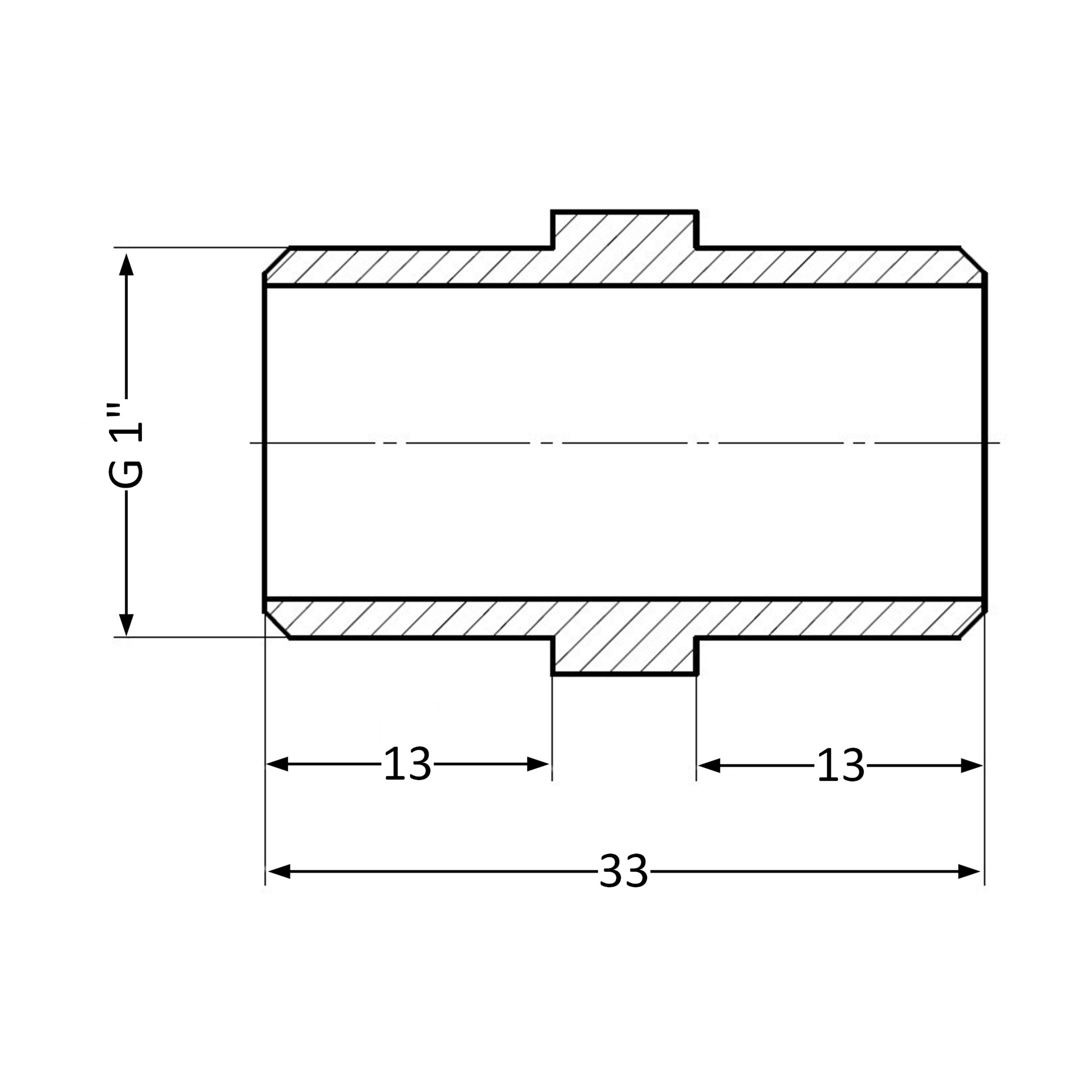 Ніпель Thermo Alliance Standart 1" ЗР SD4072525