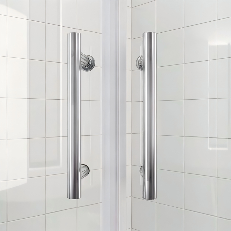 Душова кабіна без піддону KOER SR SC04-90x90x195-TR-01 прозоре скло EASY CLEAN 5мм хром (KR5360)