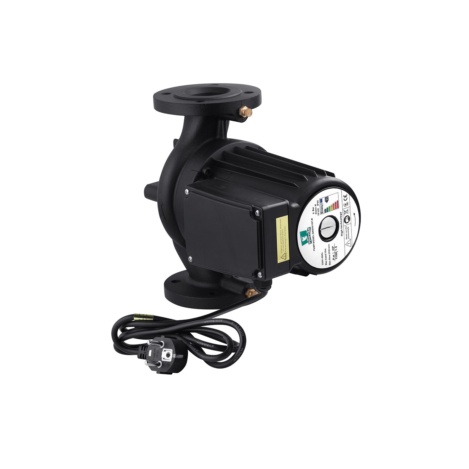 Насос циркуляційний фланцевий Pumpman GRS50/15F-M Нmax 15 м Qmax 22 куб.м 1100 Вт