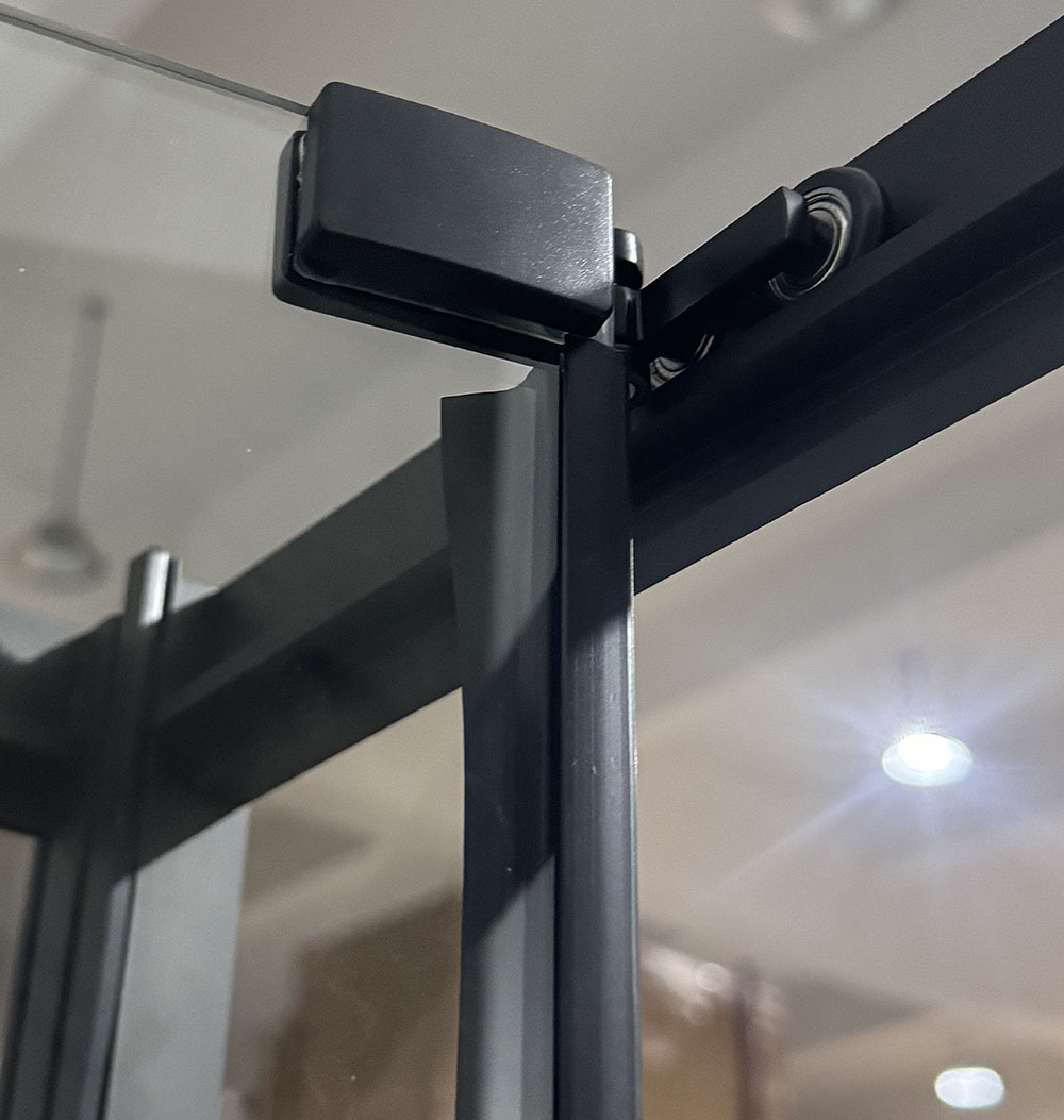 Душова кабіна без піддону MIXXUS PREMIUM QUADRO SC01-90x90x195-TR BLACK прозоре скло 6мм (MI8292)