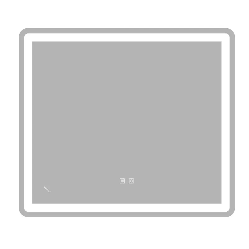 Дзеркало ZERIX MIRRA MR05-80x70-REVERSE з LED Touch, Anti-fog, димером, рег. яскравості (ZX6057)