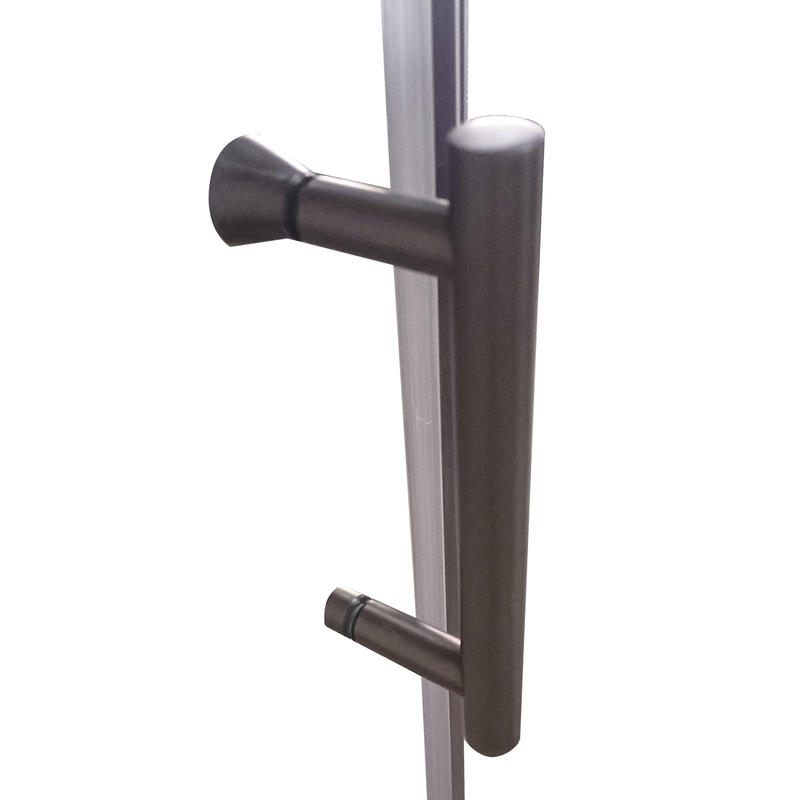 Душова кабіна без піддону KOER SR SC03-90x90x200-TR-07 прозоре скло EASY CLEAN 6мм графіт (KR5359)