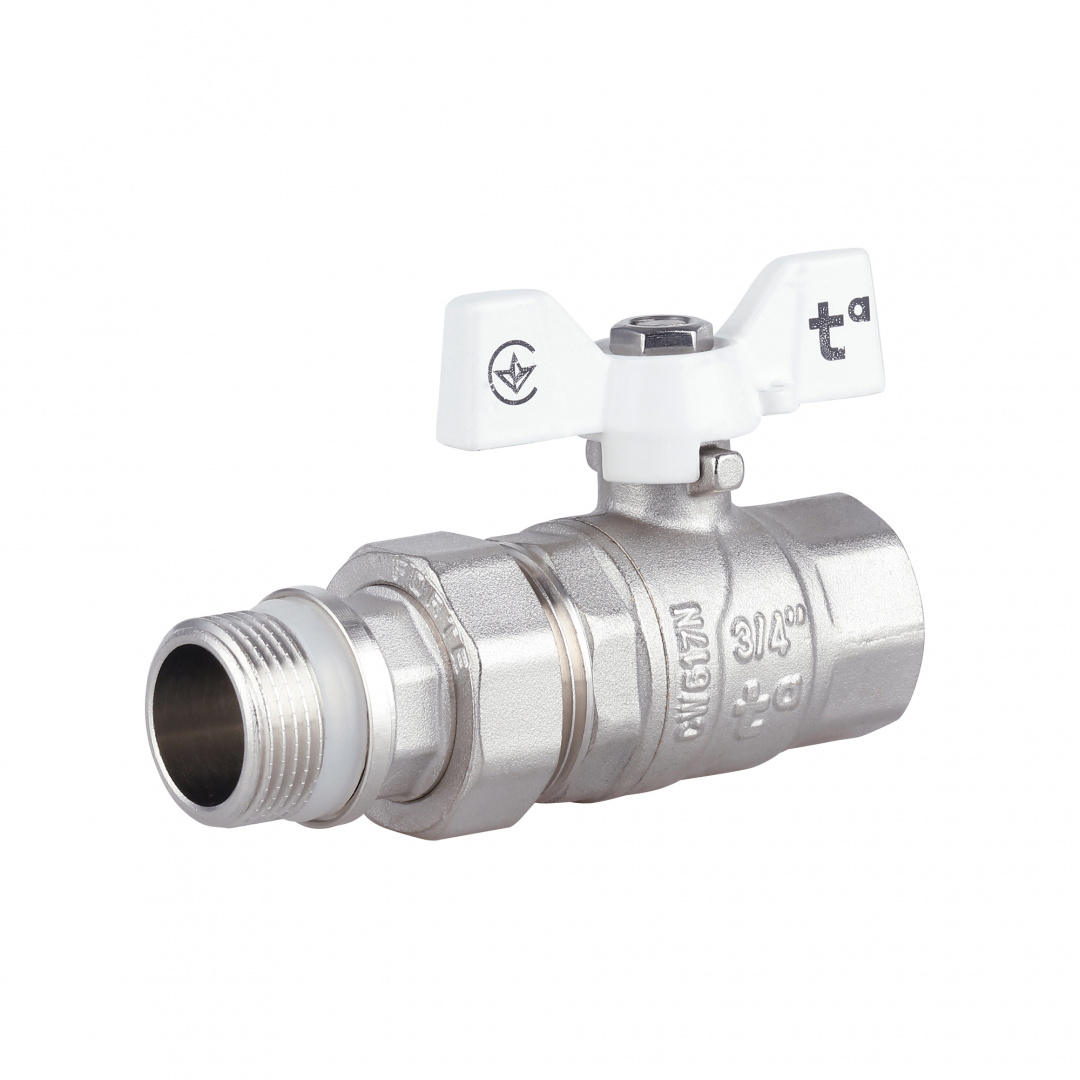 Кран кульовий "Американка" Thermo Alliance Forte 3/4" з антипротіканням прямий SF222W20