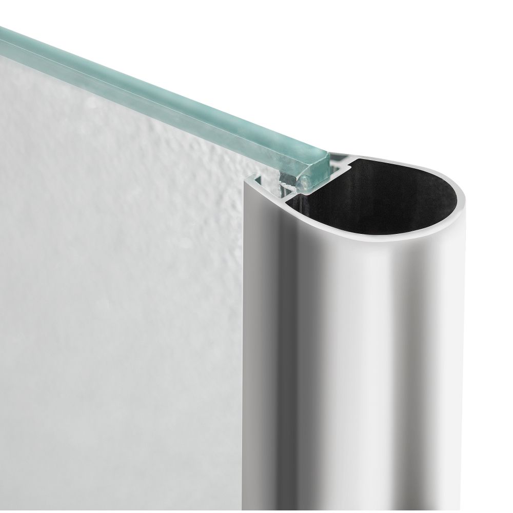 Штора на ванну Lidz Brama SS120x140R.CRM.FR скло Frost 6 мм, права