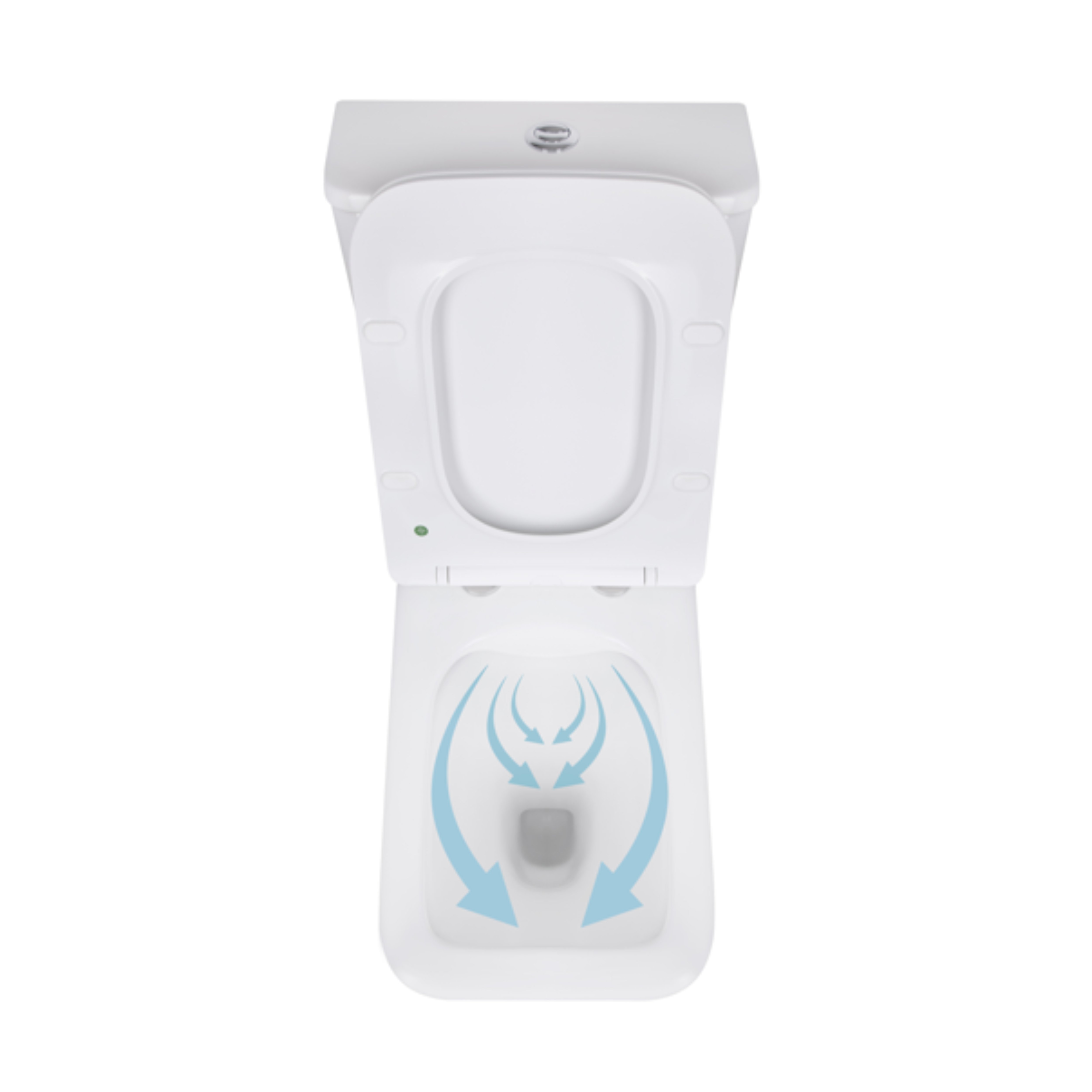 Унітаз-компакт Qtap Kalao безобідковий з сідінням Soft-close QT08221213AW