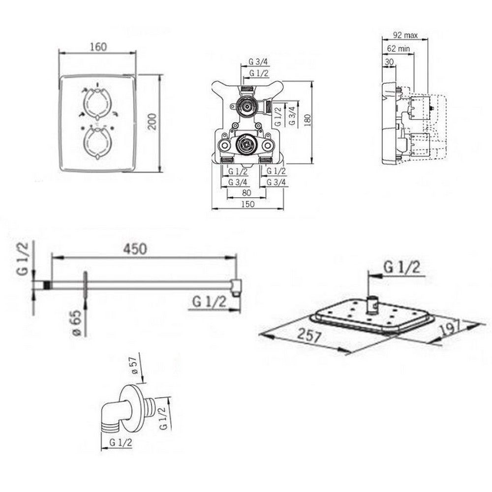 Душевая система Oras Optima 7139
