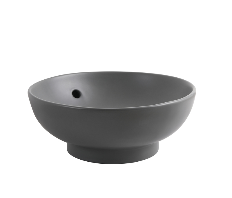 Раковина накладна MIXXUS PREMIUM TOPPER-0201 GRAY 410x410x165mm (перелив) (MP6649)