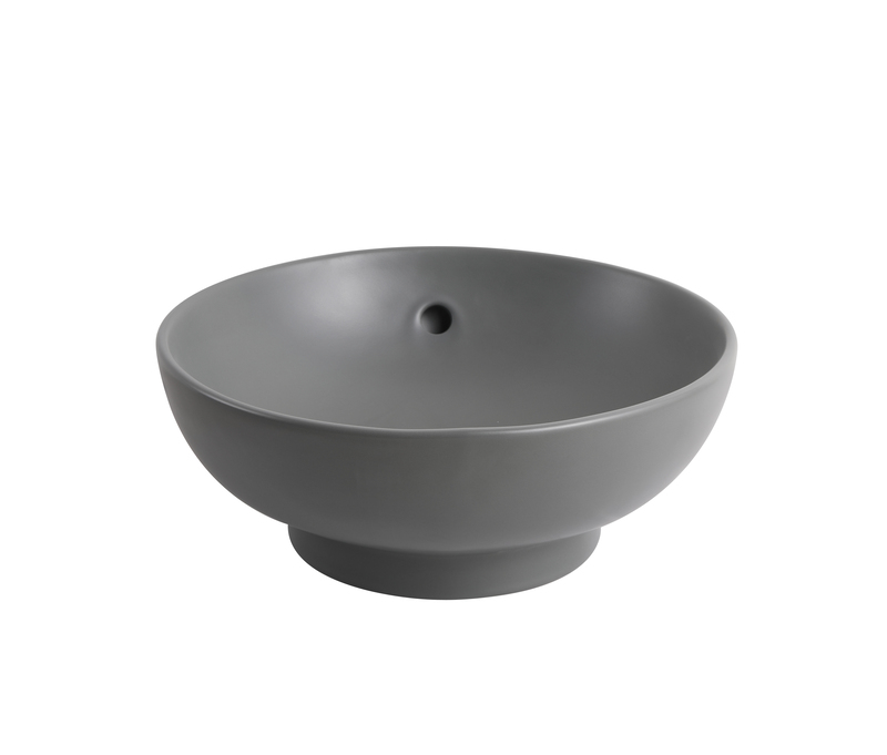 Раковина накладна MIXXUS PREMIUM TOPPER-0201 GRAY 410x410x165mm (перелив) (MP6649)