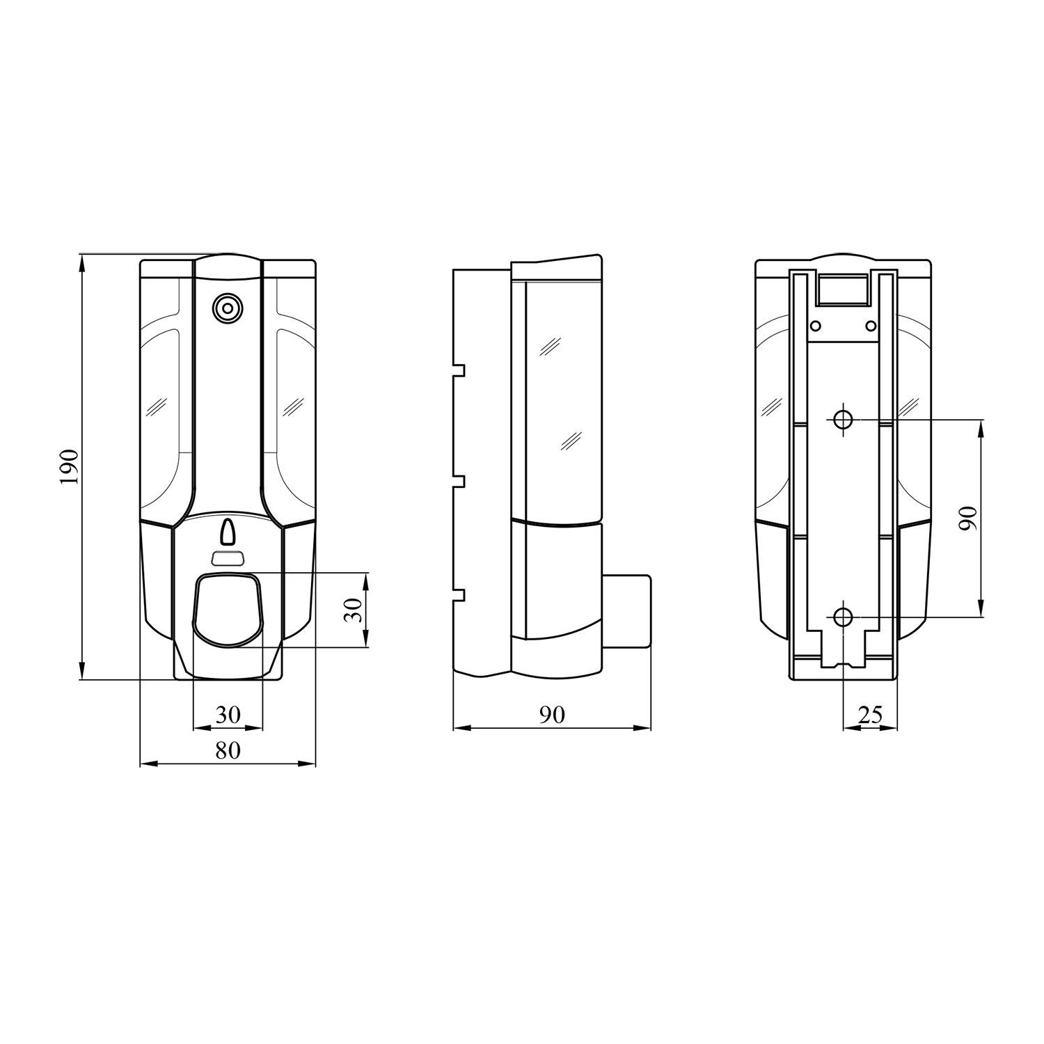 Дозатор для рідкого мила Kroner KRM Rizze - ACP403