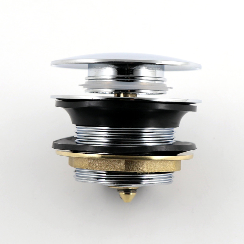 Донний клапан для ванни CHAMPION POP-UP-03 автоматичний (Click-Clack) (Колір хром) 1 1/2'' (CH0367)