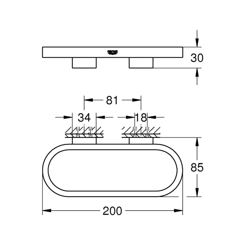 Полотенцедержатель Grohe Selection 41035000
