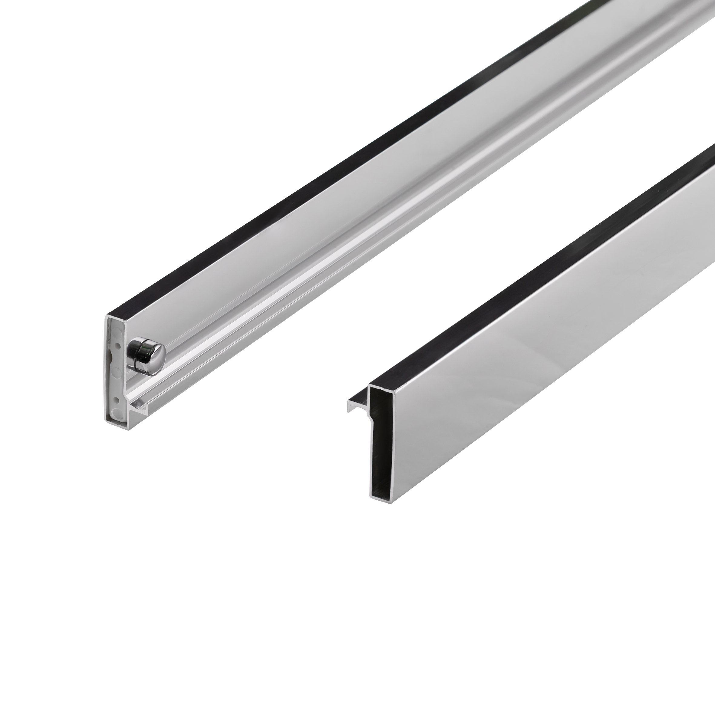 Душові двері в нішу Qtap Taurus CRM201-11.C6 97-108x200 см, скло Clear 6 мм, покриття CalcLess