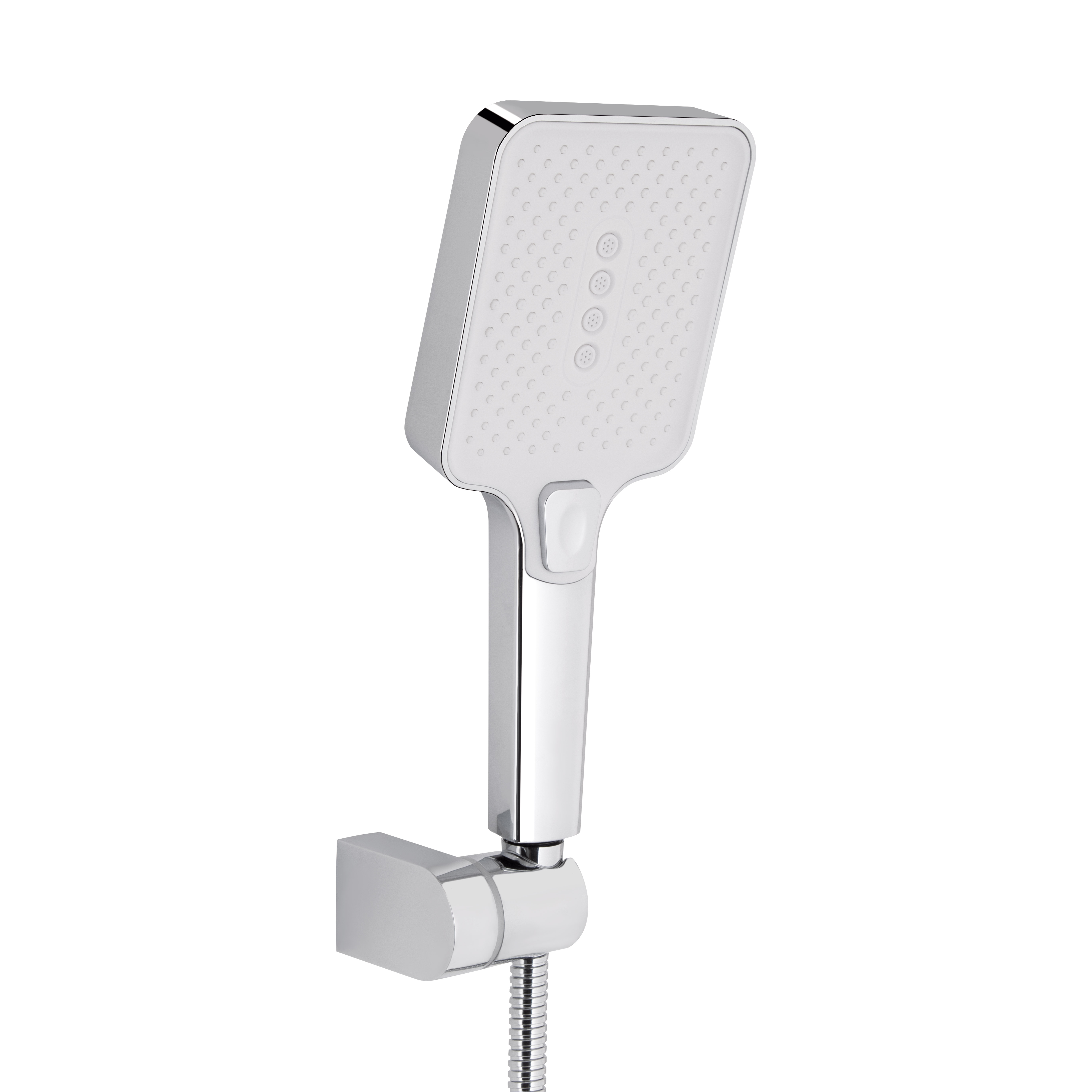 Змішувач для ванни Qtap Swan Cascada з поворотним виливом (з душовим гарнітуром) QTSWA260CRW45569 Chrome/White