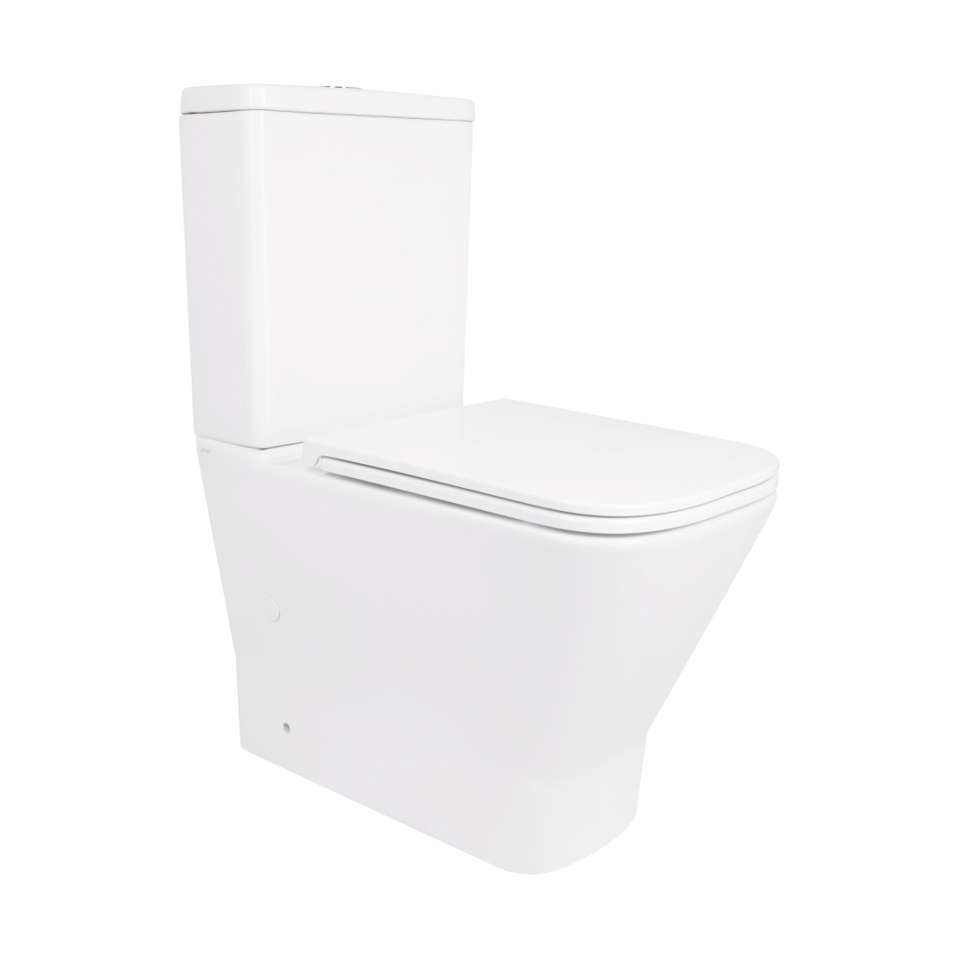 Унітаз-компакт Qtap Cardinal Ultra Quiet безободковий з сидінням Soft-close QT04222168AUQ3W