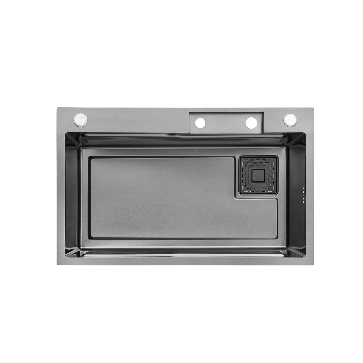 Кухонна мийка Kroner KRP Schwarze - SET7546HM PVD (3.0/0.7 мм)