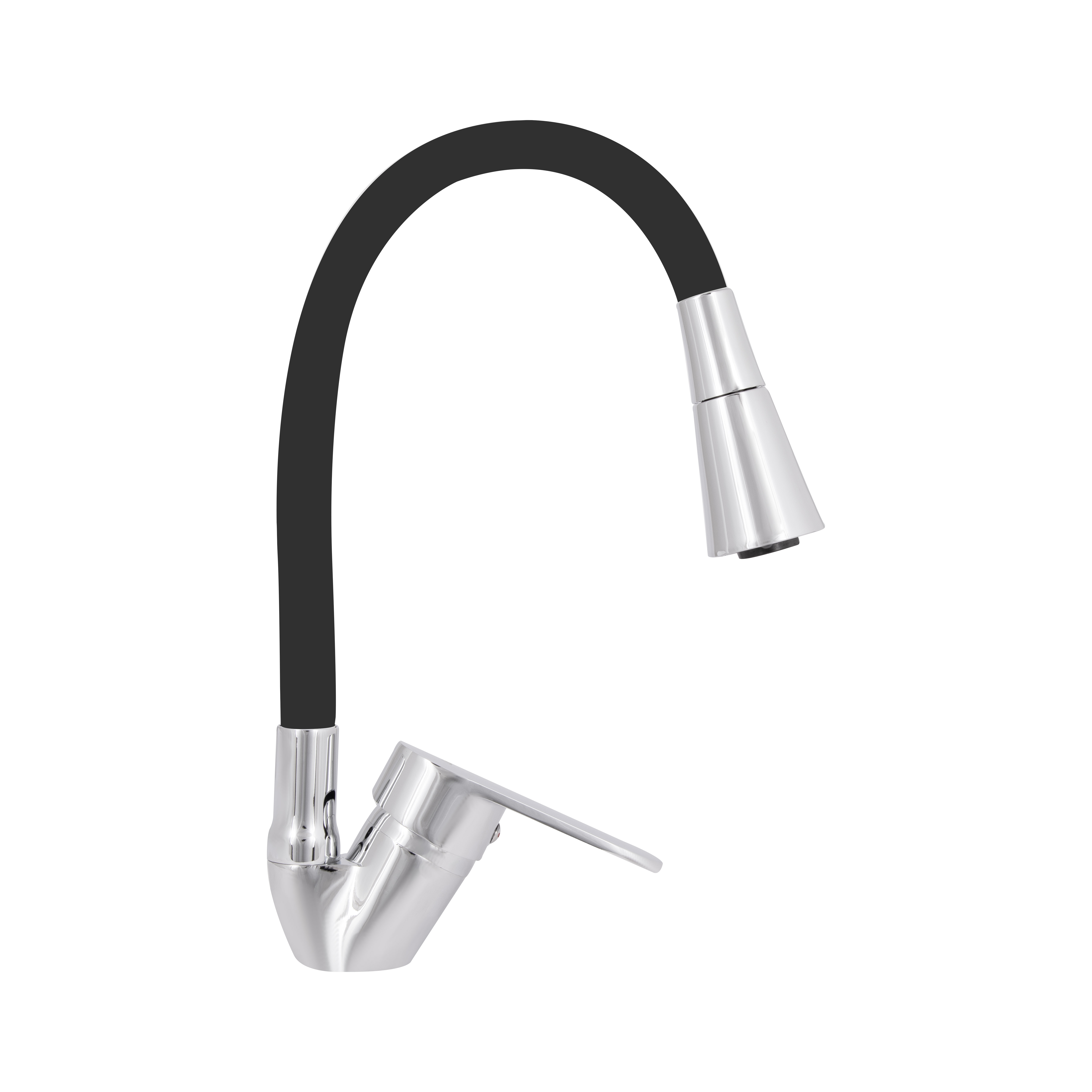 Змішувач для кухні Lidz Tani 008F3 з гнучким виливом (k40) LDTAN008F3BCR39484 Chrome/Black