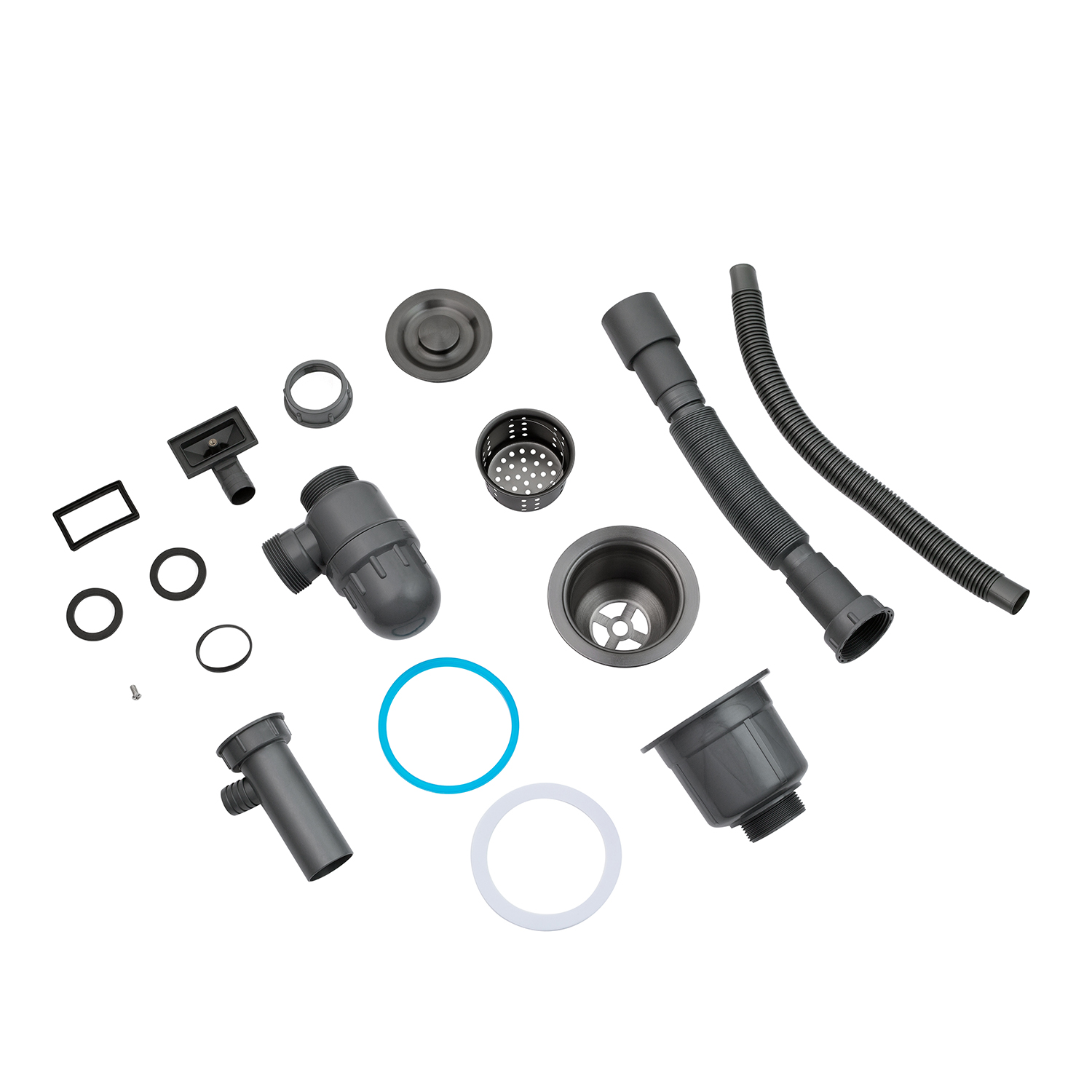 Кухонна мийка Kroner KRP Schwarze - 7848RHM PVD (3.0/1.0 мм)