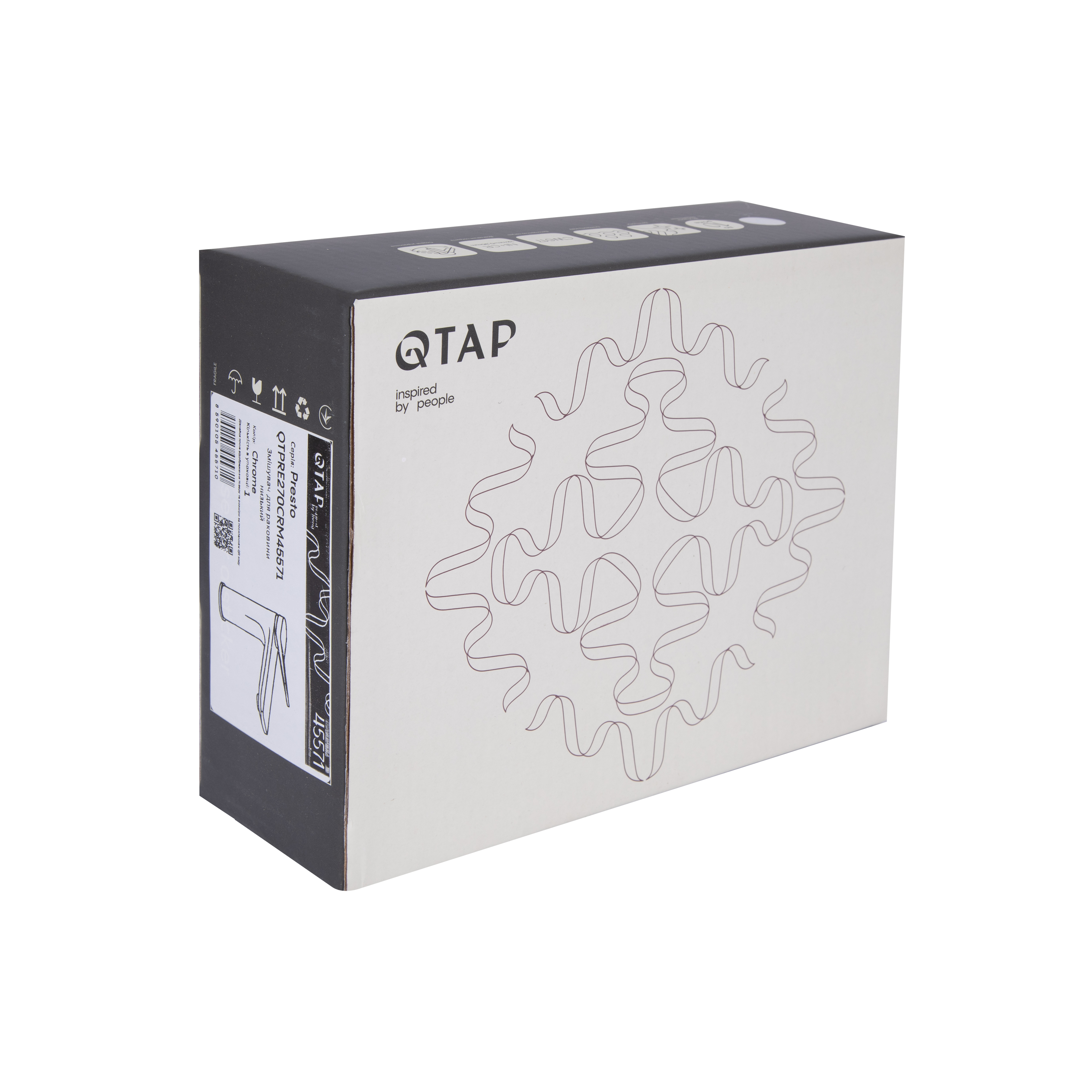 Змішувач для раковини Qtap Presto QTPRE270CRM45571 Chrome