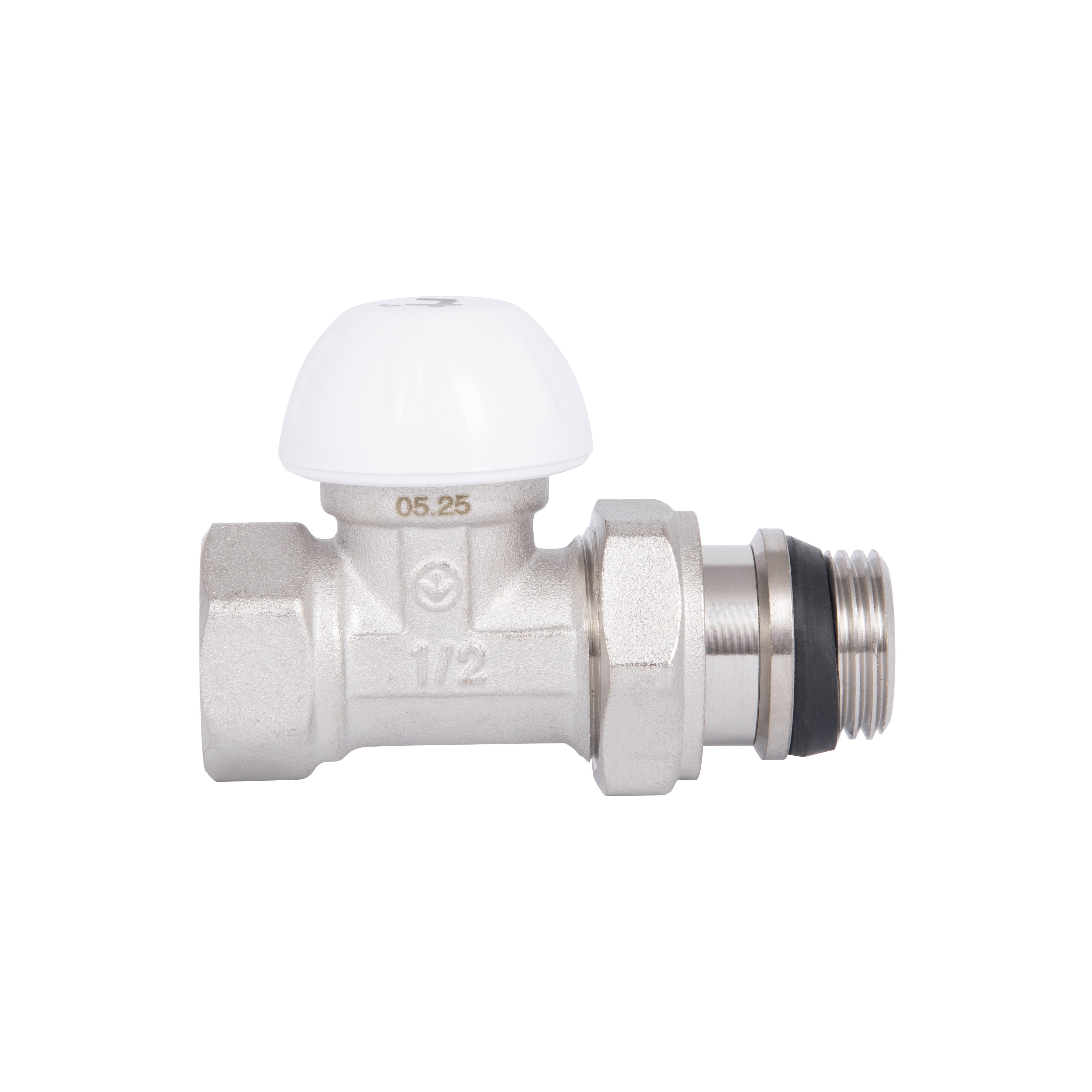 Кран радіаторний Thermo Alliance Standart Powerful 1/2" з антипротіканням прямий SF231W15