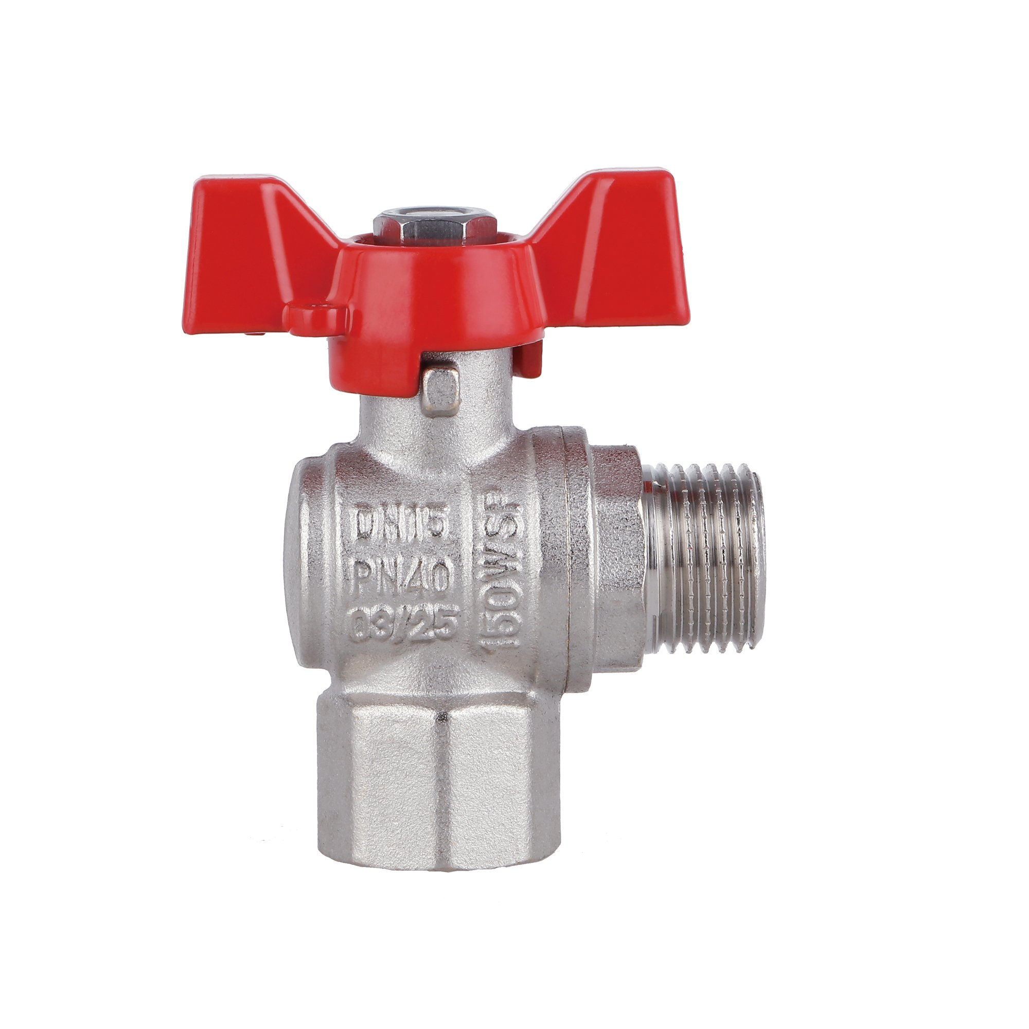 Кран кульовий Thermo Alliance Forte 1/2" ВЗ для води угловой (метелик) SF267W15