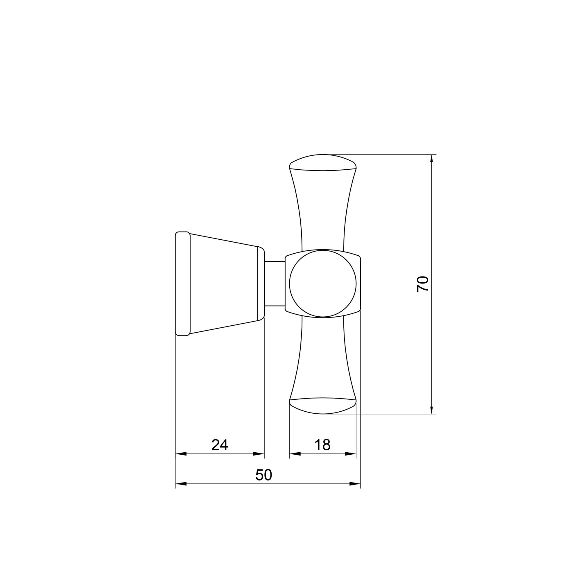 Ручка для смесителя Lidz (CRM) 57 01 010 01 S10