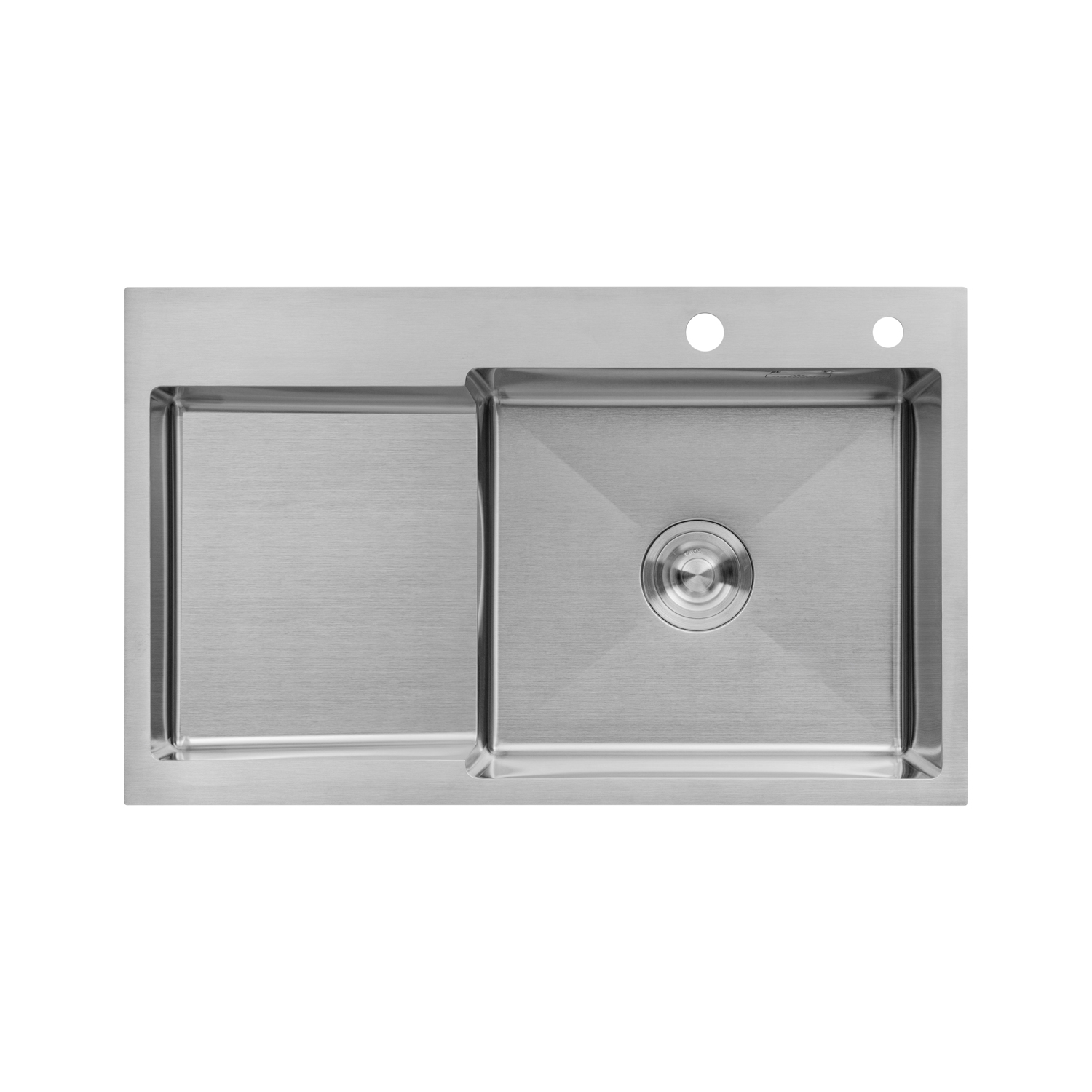 Кухонна мийка Kroner KRP Gebürstet - 7848RHM (3.0/1.0 мм)