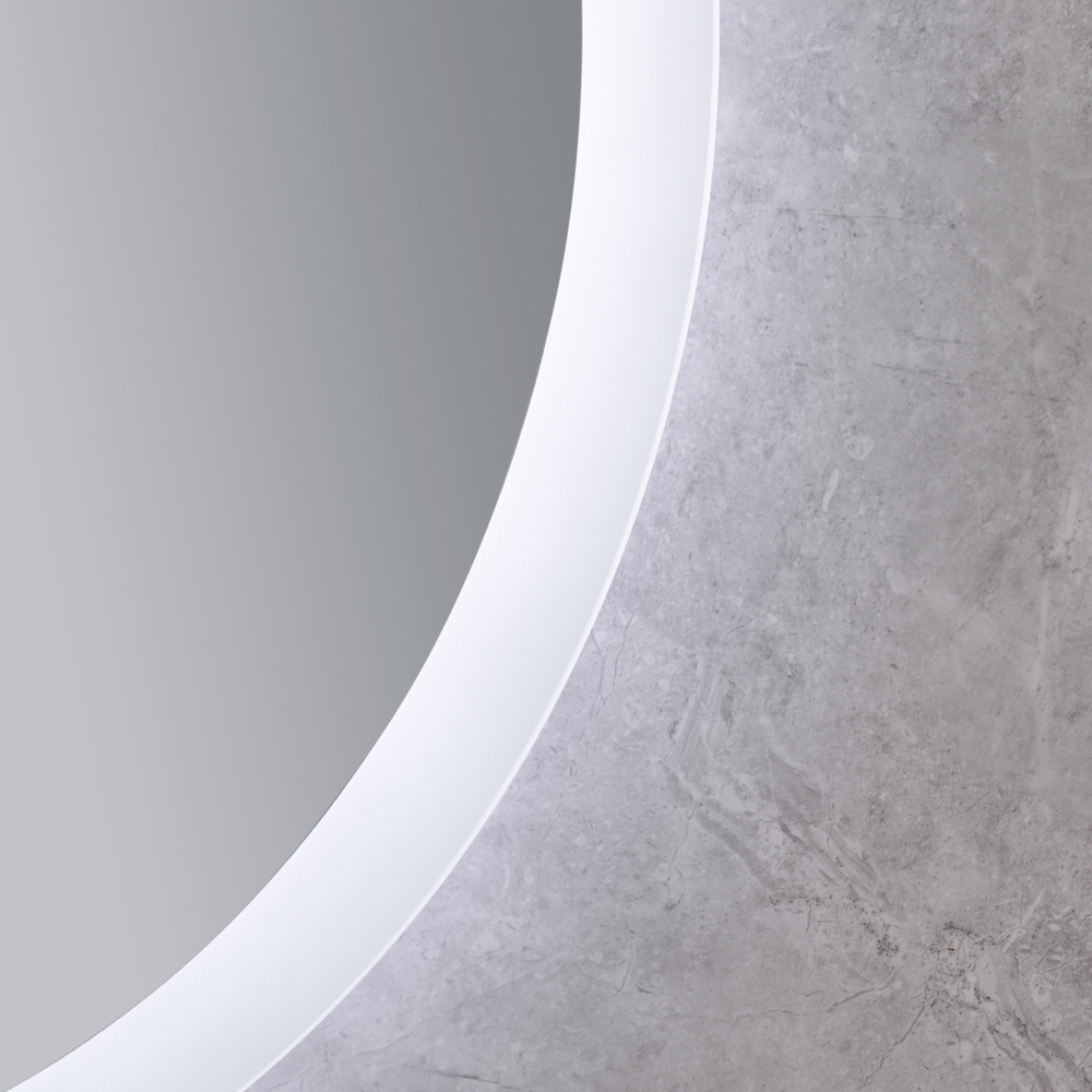 Дзеркало MIXXUS PLAIN MC10-60 з LED Touch, Anti-fog, димером, рег. яскравості, годинником (MI6013)