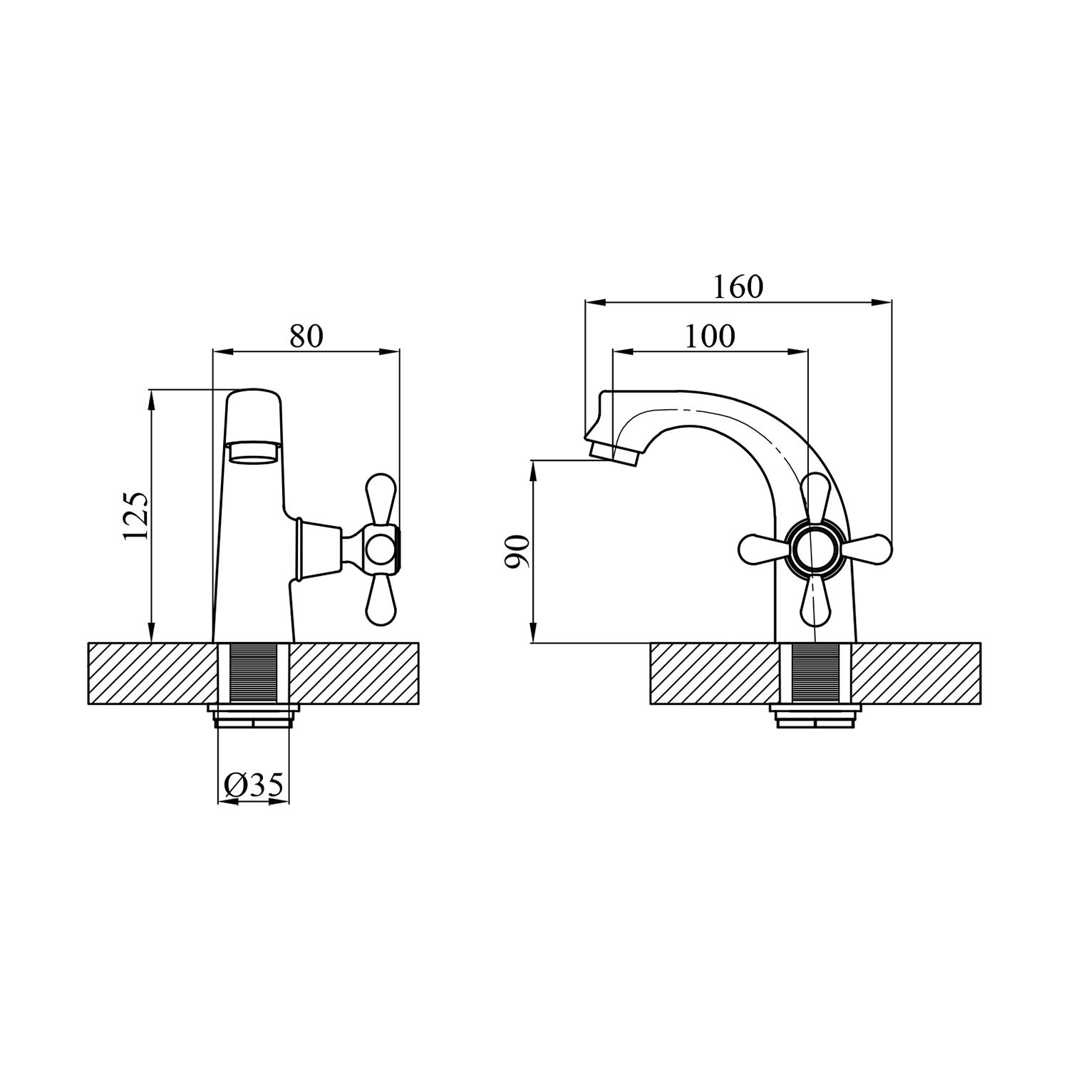 Кран на одну воду Agua Toledo - C090
