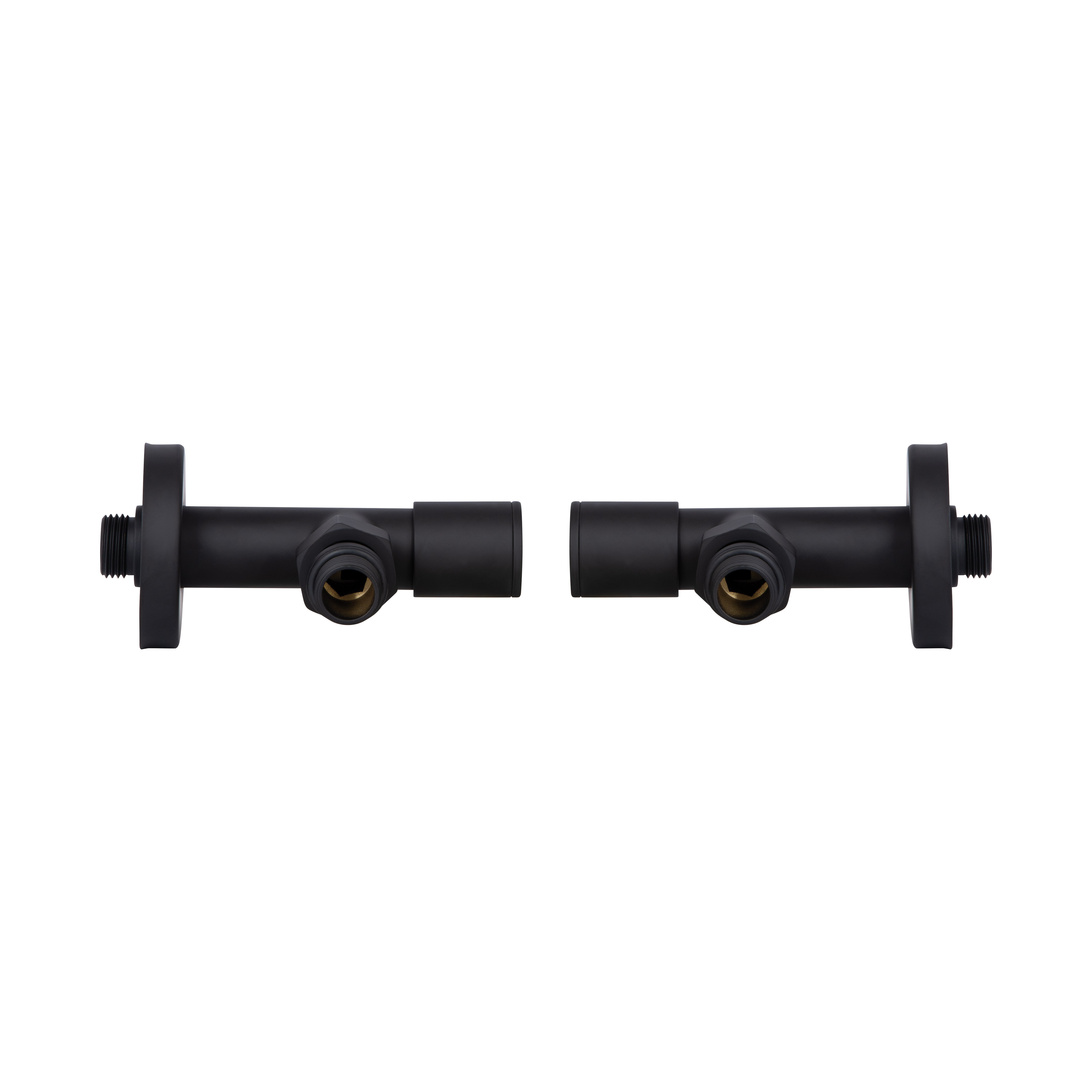 Комплект кранів Thermo Alliance Standart 1/2" З для рушникосушарки кутовий чорний SF395W15B