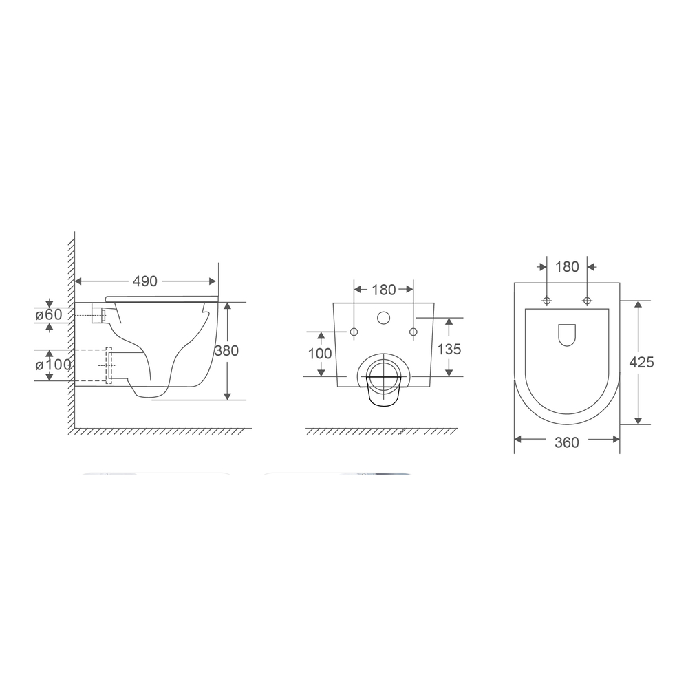 Комплект Grohe Set Унітаз TOPPER-0302-T3 + Інсталяція Grohe Rapid SL 38772001 (38772001TOPPER0302T3)
