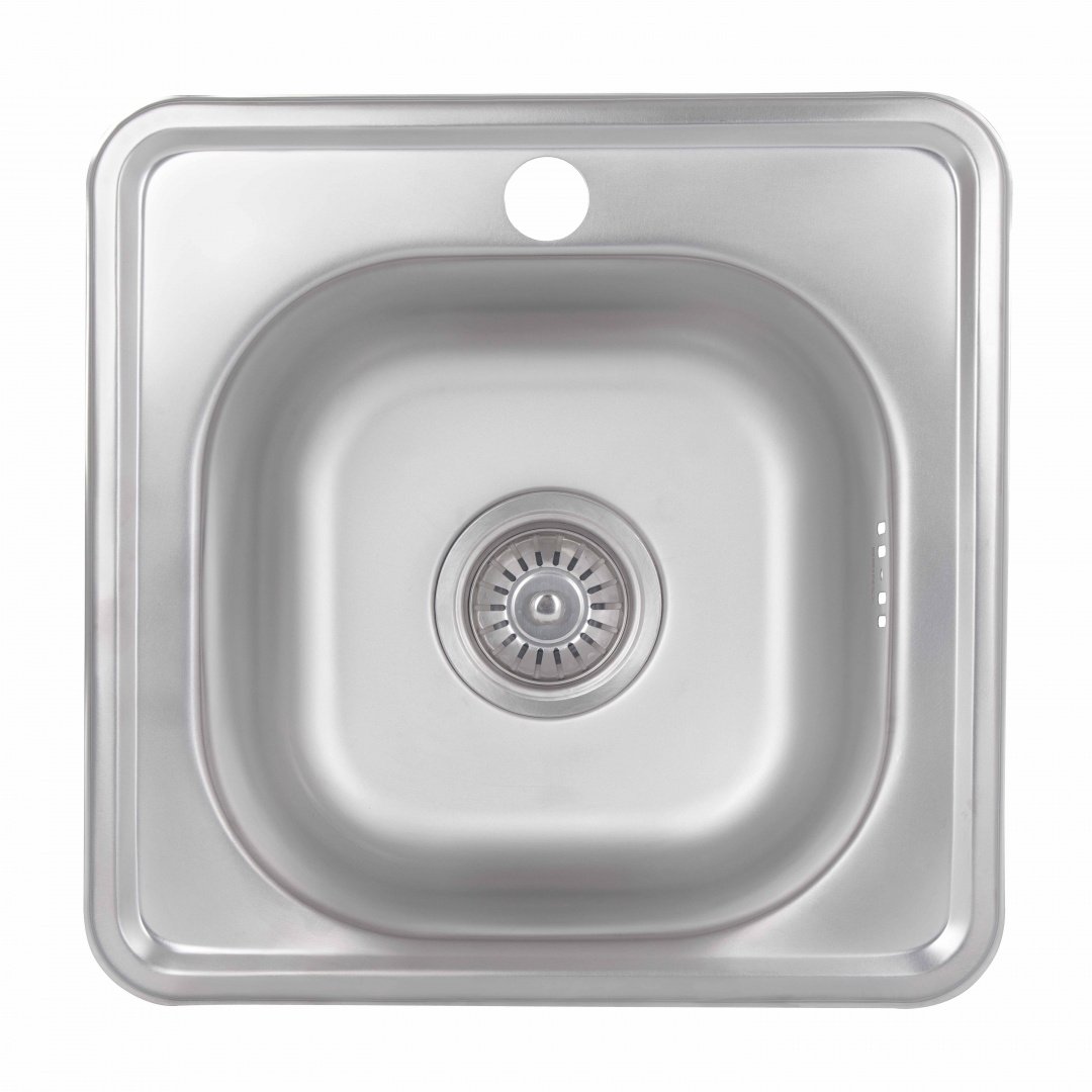 Кухонна мийка Brinex 3838 0,6 мм Satin (BRIN3835SAT06)