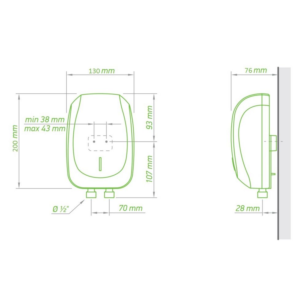 Проточный водонагреватель Tesy 8,0 кВт (IWH80X02IL) 301664