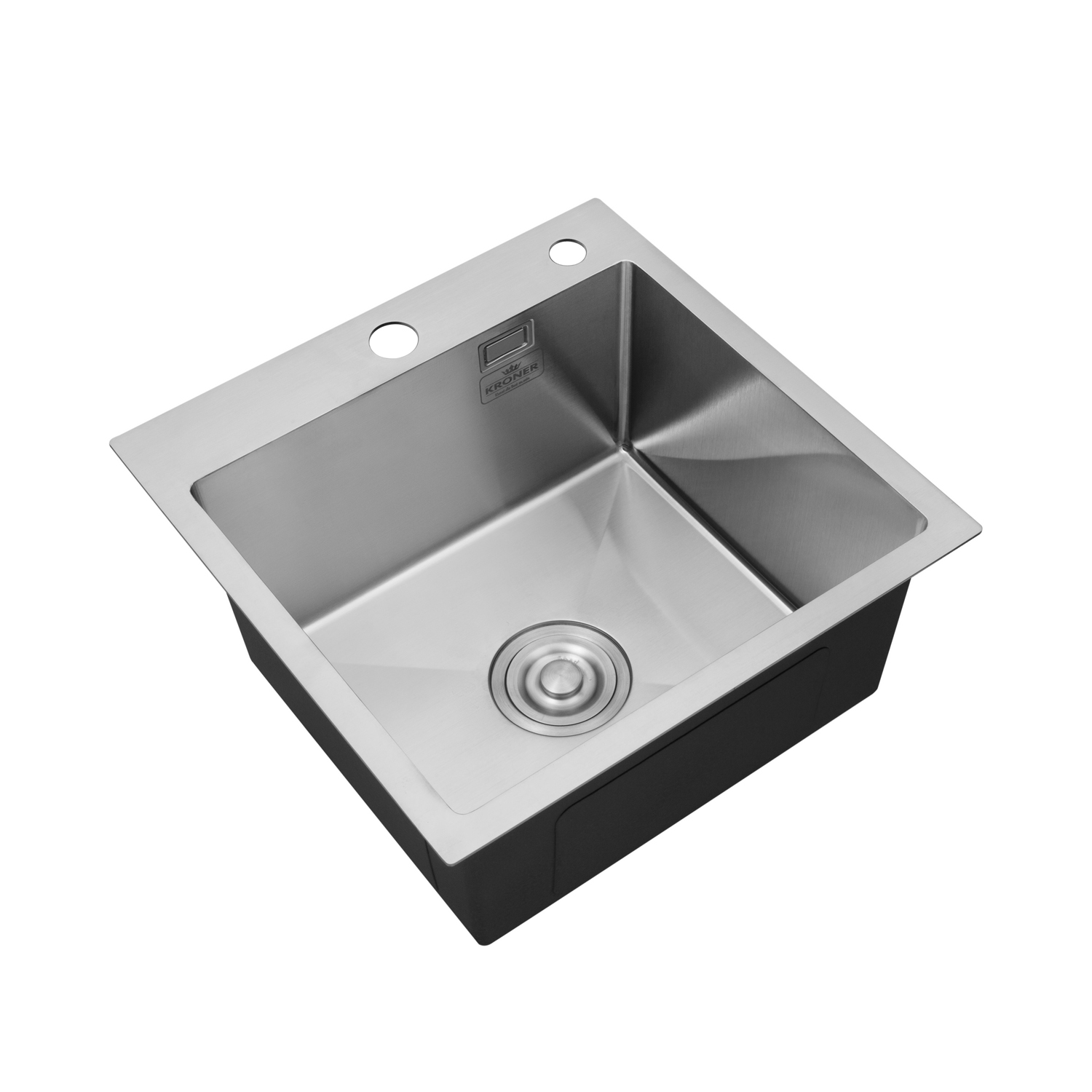Кухонна мийка Kroner KRP Gebürstet - 4545HM (3.0/1.0 мм)