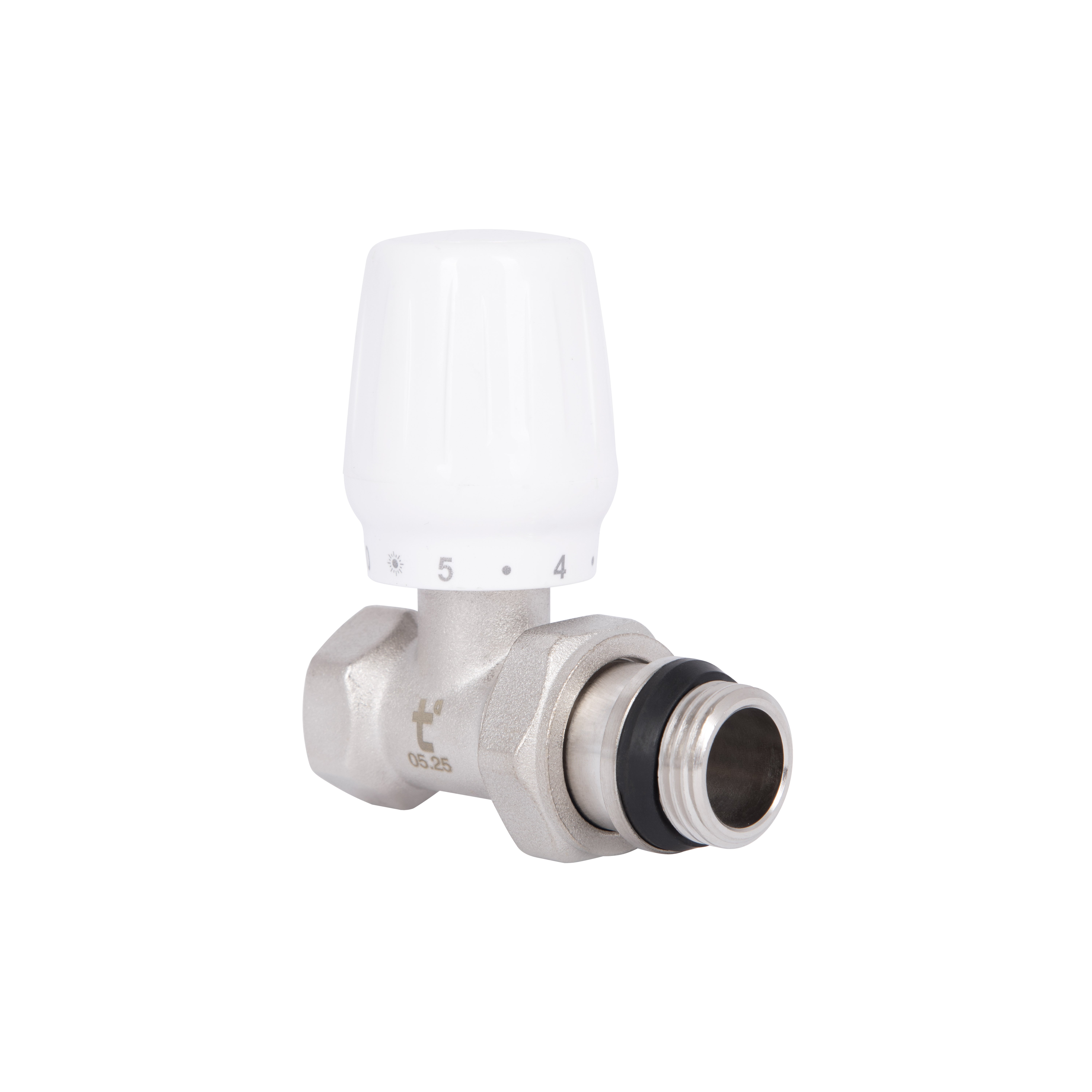 Кран радіаторний Thermo Alliance Base 1/2" ВЗ з антипротіканням прямий SD226W15