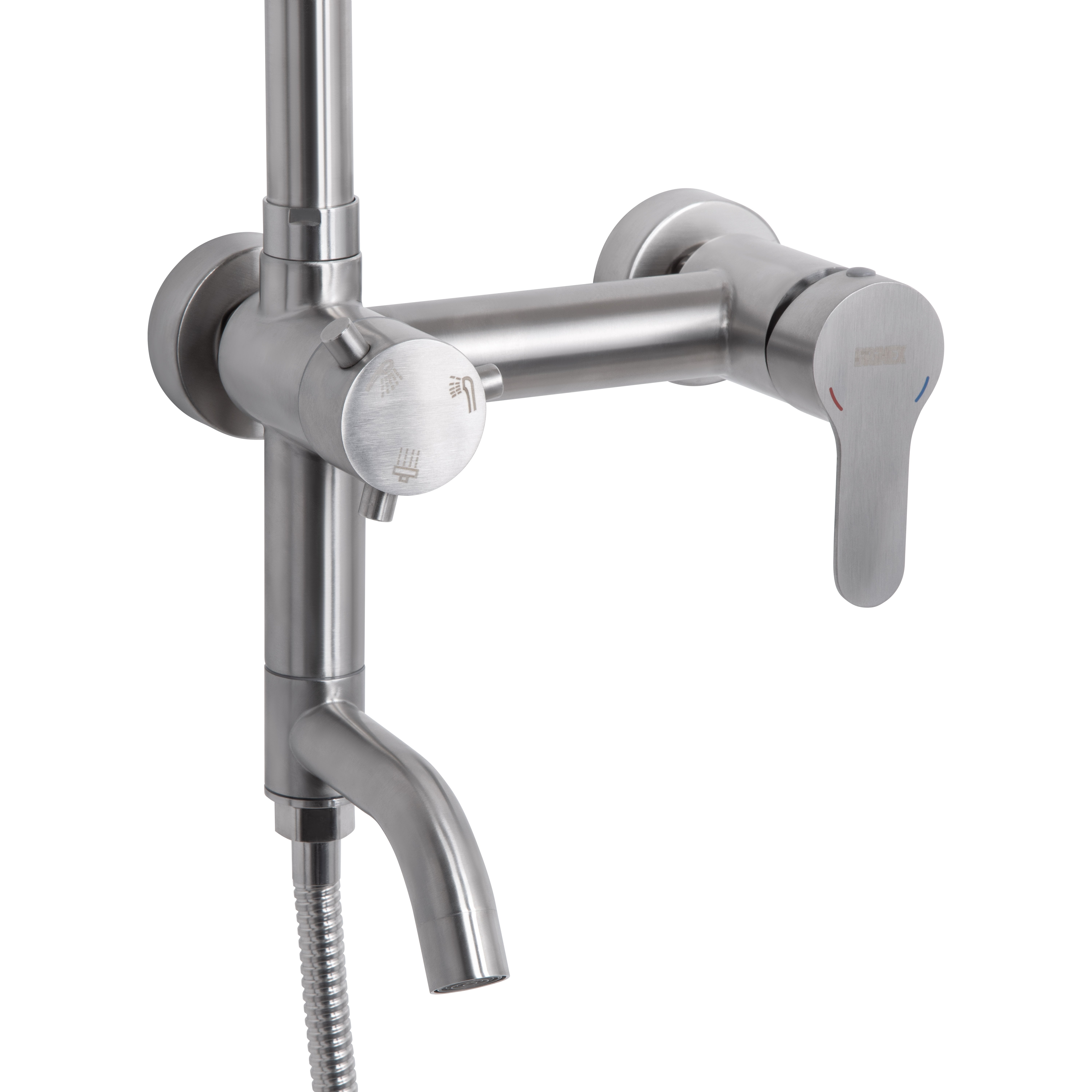 Душова система універсальна Brinex Pure 1030 на три споживачі  Nickel BRIPUR1030NKL
