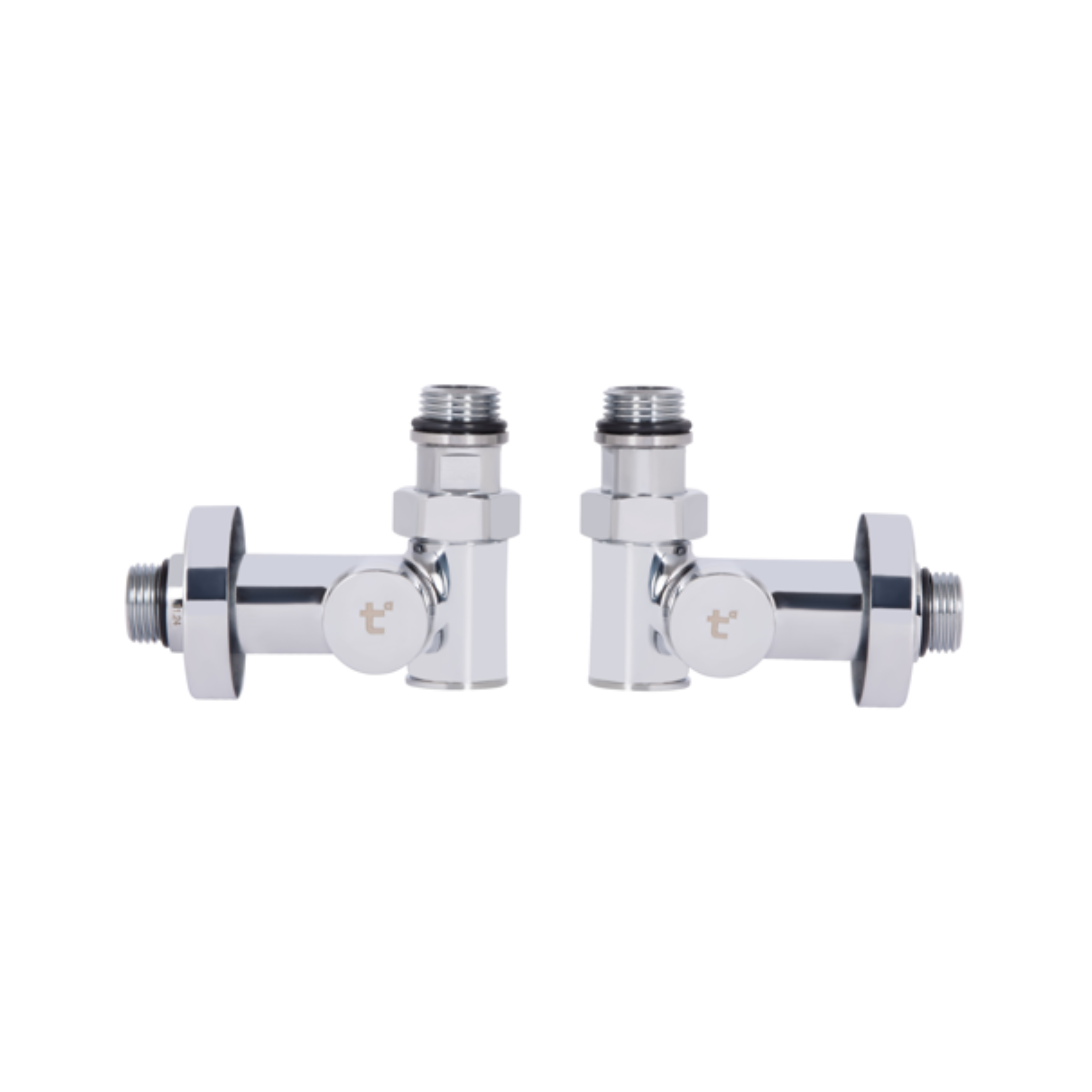 Комплект кранів Thermo Alliance Standart 1/2" хром, для рушникосушарки кутовий SF395W15HE