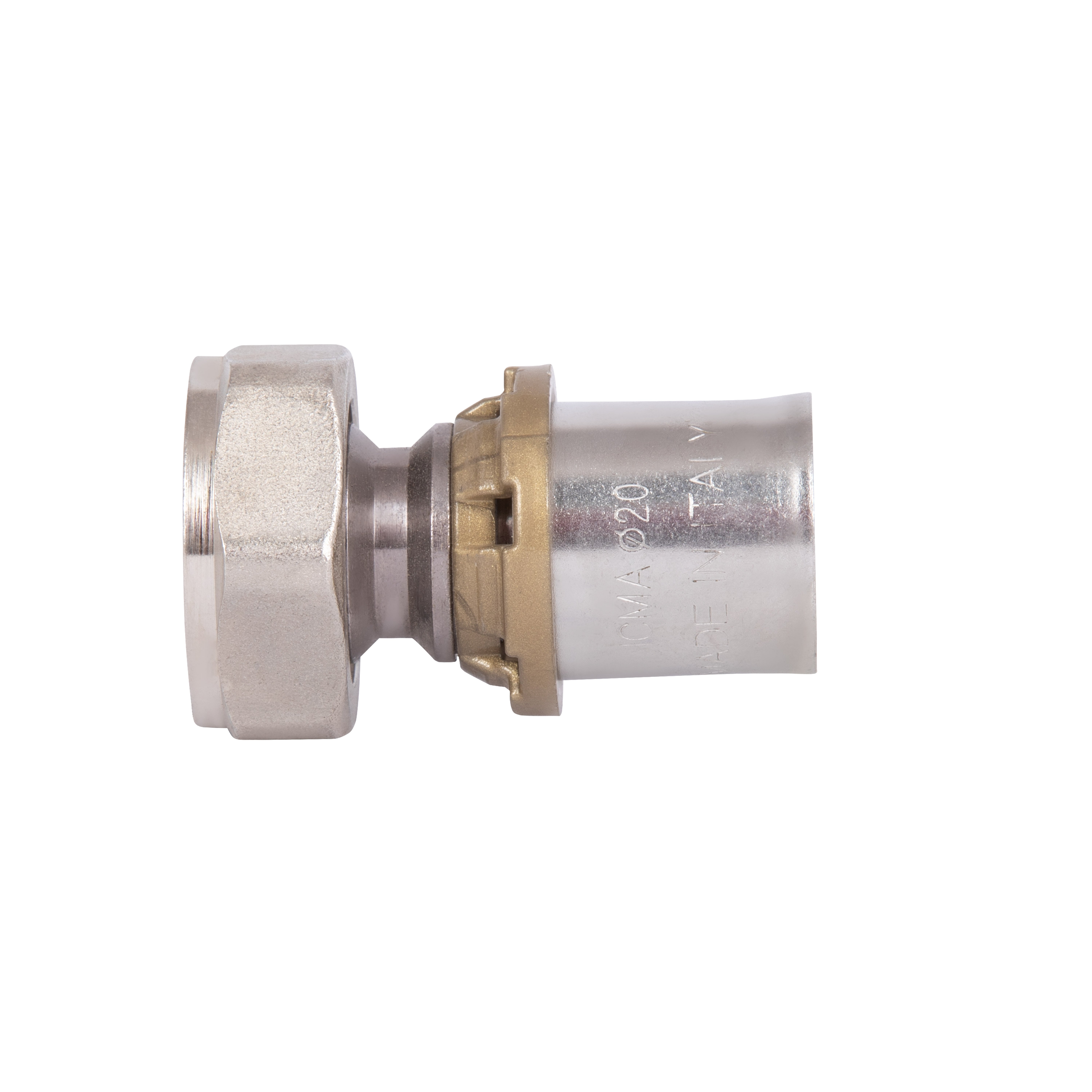 Перехідник прес Icma 20х3/4" ВР з накидною гайкою №416