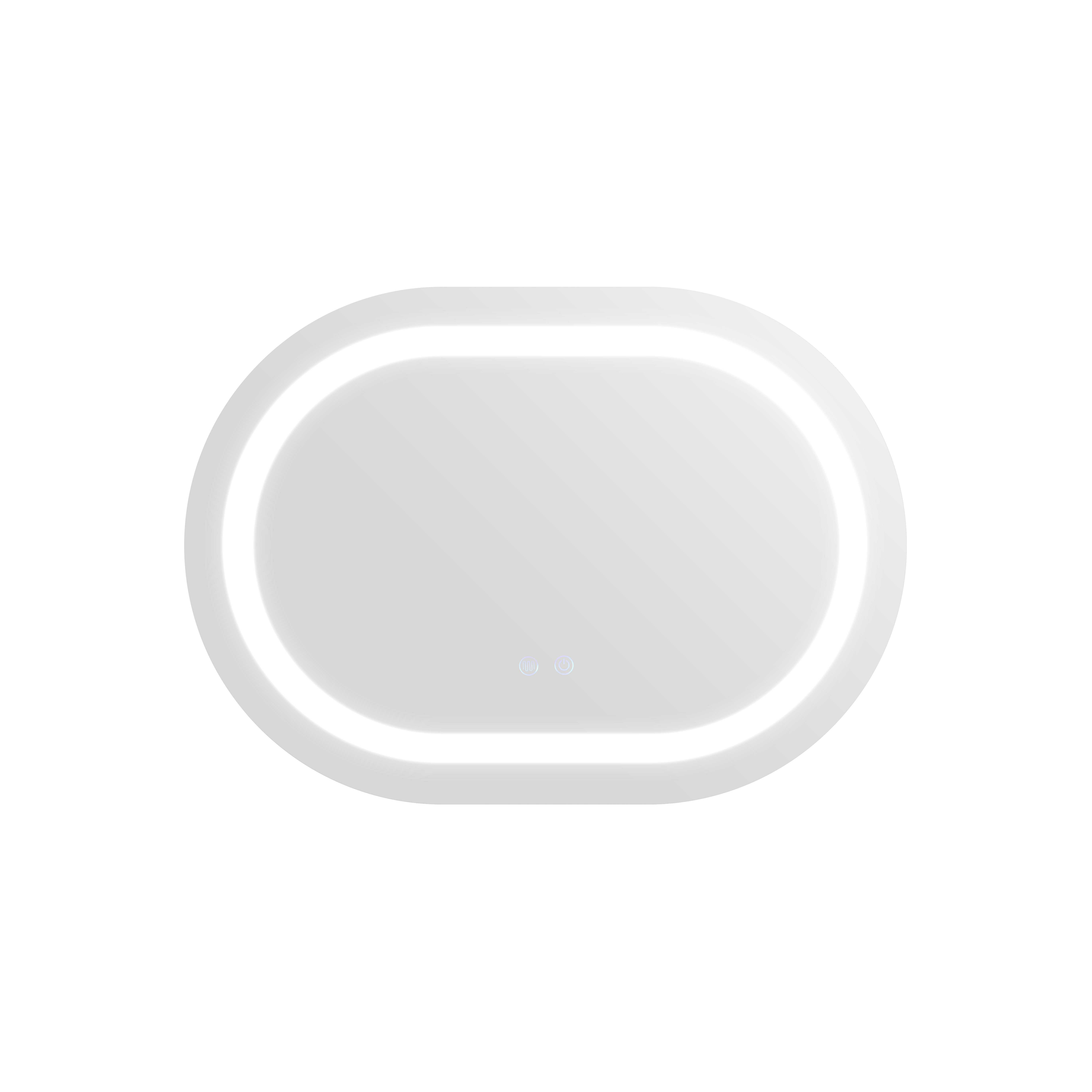 Дзеркало Qtap Gemini 600х800 з LED-підсвічуванням Touch, з антизапотіванням, з димером, рег. темп. кольору (3000-6500K) QT2578R6080