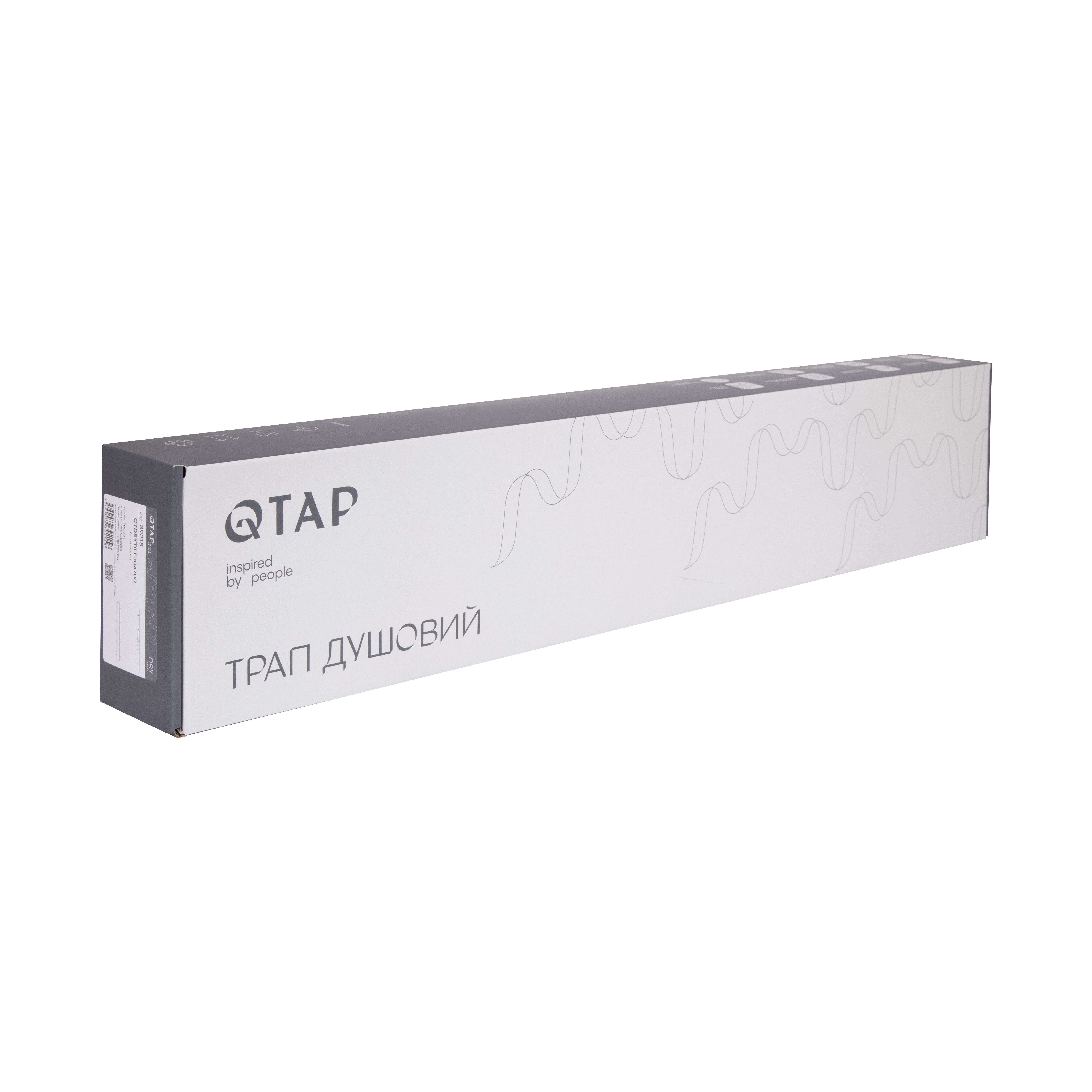 Трап Qtap Dry Tile304-600 лінійний з сухим закривом під плитку 600 мм