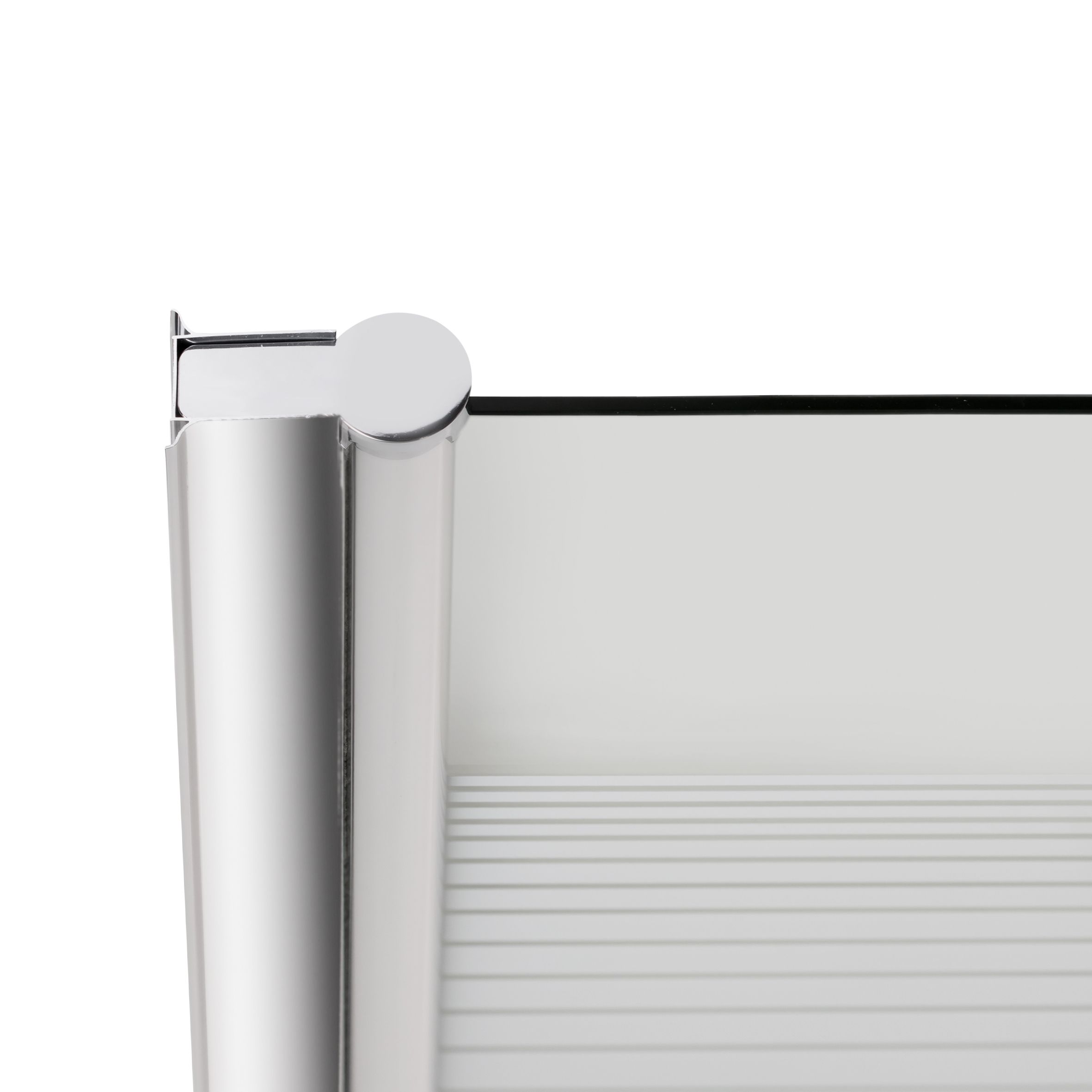 Штора на ванну Lidz Brama SS80x150L.CRM.L стекло Linie 6 мм, левая