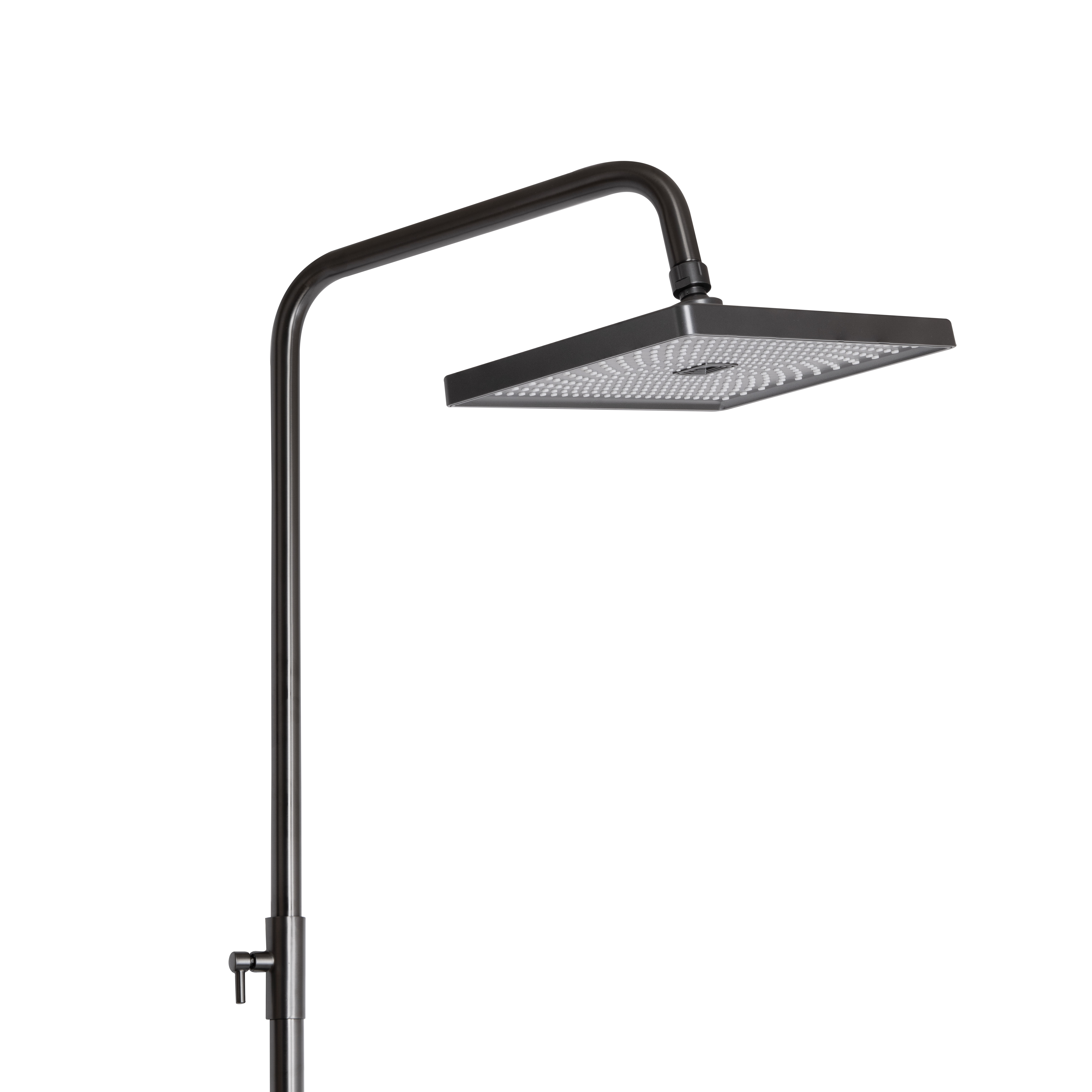 Душова система універсальна Qtap Presto на три споживачі (з виливом) QTPRE111GRP45585 Gunmetal Black